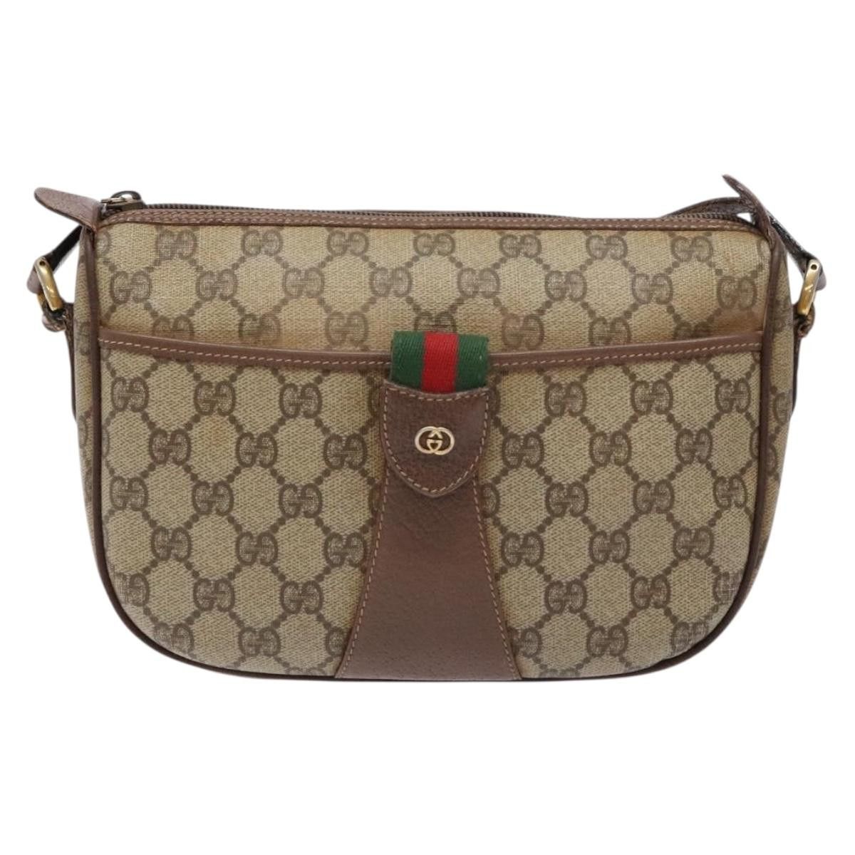 Gucci GUCCI GG Supreme Web Sherry Line Shoulder Bag Pvc Beige 001 Size ONE SIZE - 2 Thumbnail