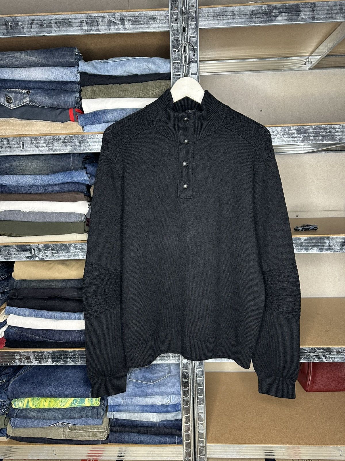 Polo Ralph Lauren Polo Ralph Lauren Merino Wool Half Zip Button Sweater Size L Size US L / EU 52-54 / 3 - 1 Thumbnail