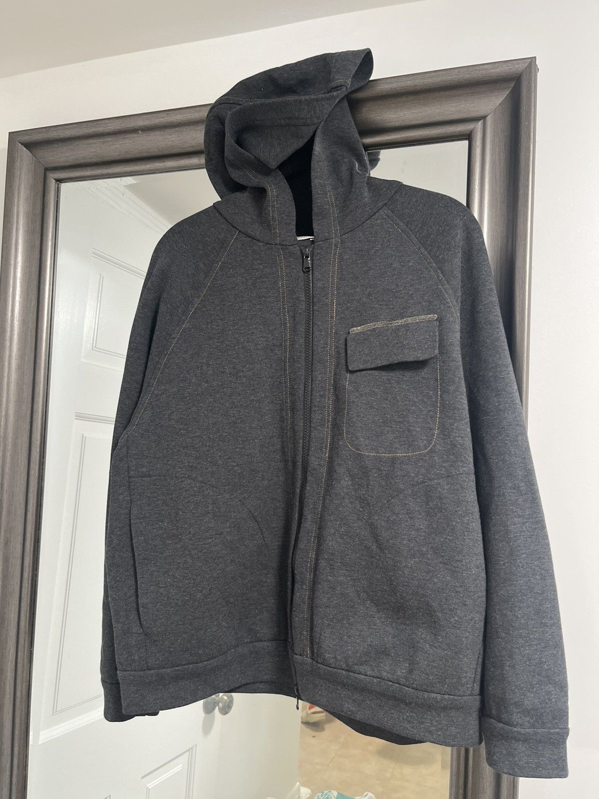 Brunello Cucinelli Grey Brunello Cucinelli zip-up hoodie pocket jacket Size US XS / EU 42 / 0 - 1 Thumbnail