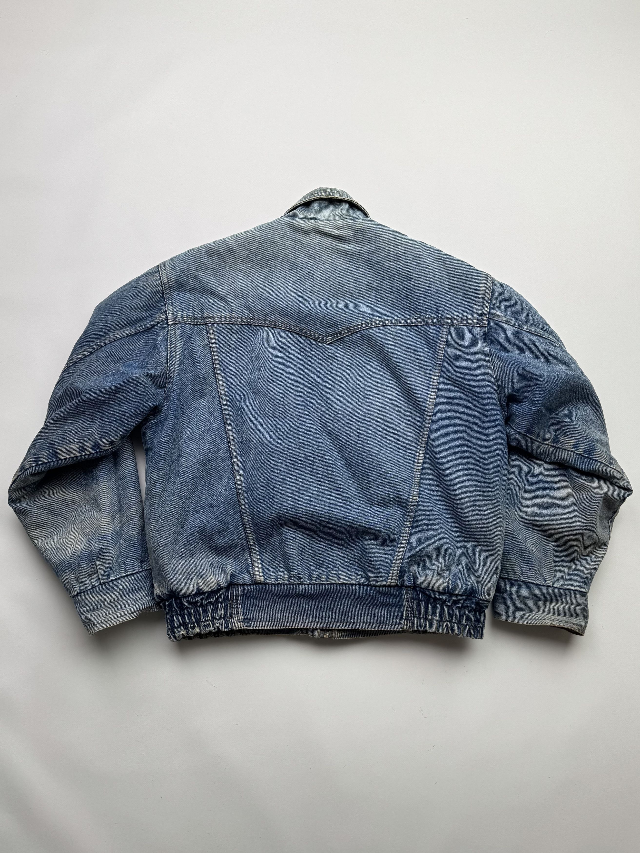 Vintage Vintage Denim Bomber Jacket(V243)E2 Size US L / EU 52-54 / 3 - 8 Thumbnail