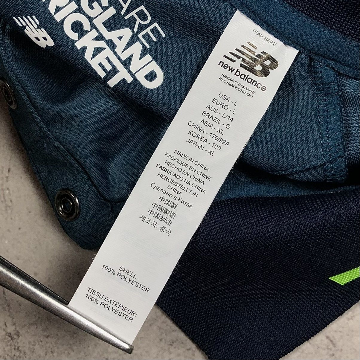 New Balance England Cricket ODI 2018-2019 New Balance WM Polo Jersey Size L / US 10 / IT 46 - 17 Thumbnail