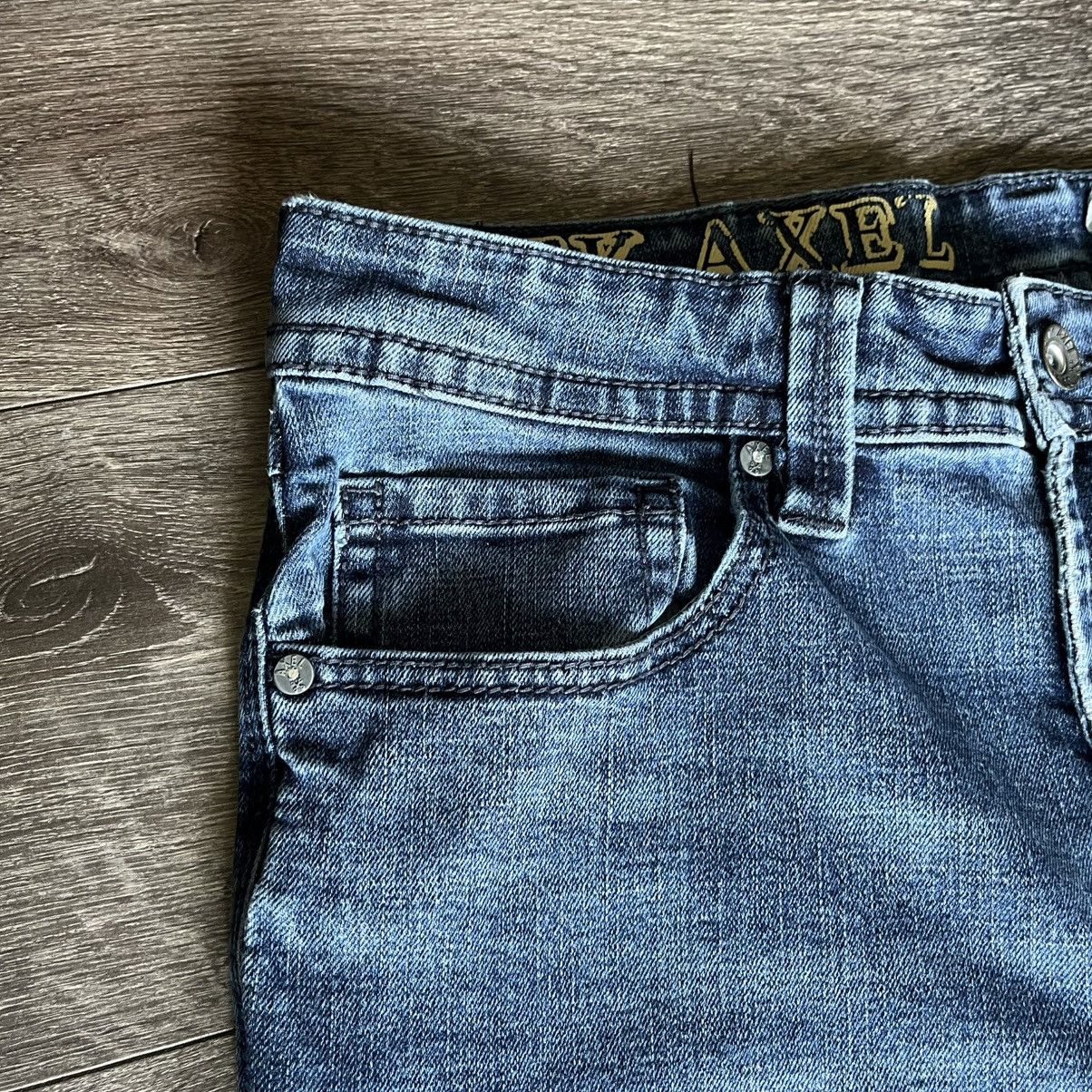 Vintage Vintage 2000s TK Axel Grunge Slim Boot Cut Denim Jeans 32x32 Size US 32 / EU 48 - 6 Thumbnail
