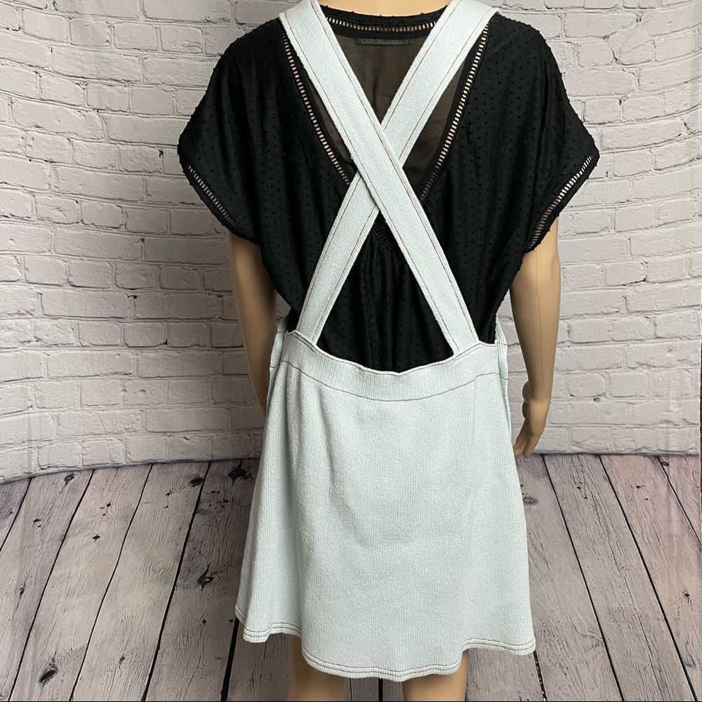 Zara NWT New Zara KNIT OVERALL Baby Blue DRESS Size L Size L / US 10 / IT 46 - 5 Thumbnail