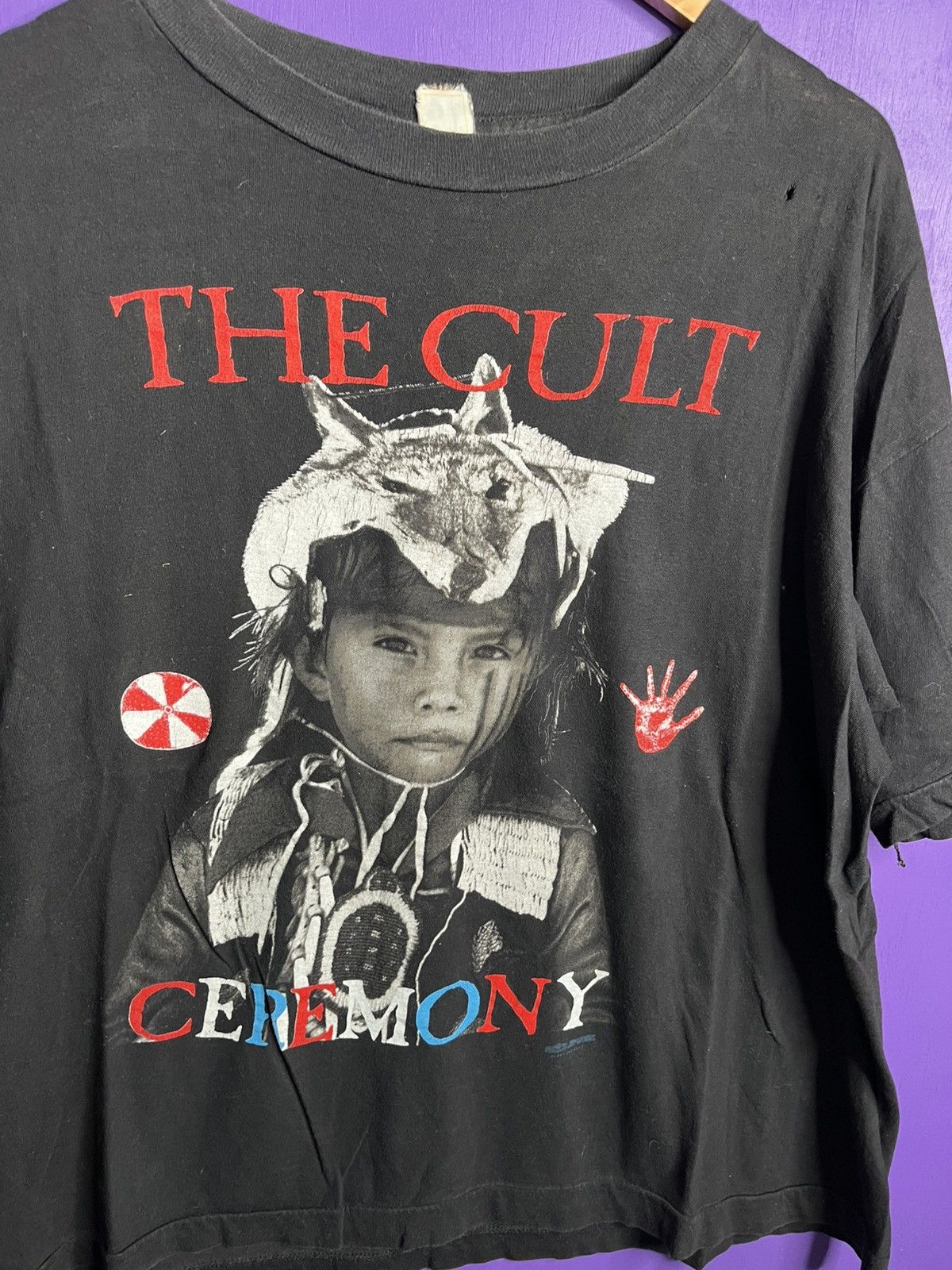 Band Tees × Vintage Vintage 90s The cult ceremonial stomp tour tee Size US XL / EU 56 / 4 - 3 Thumbnail