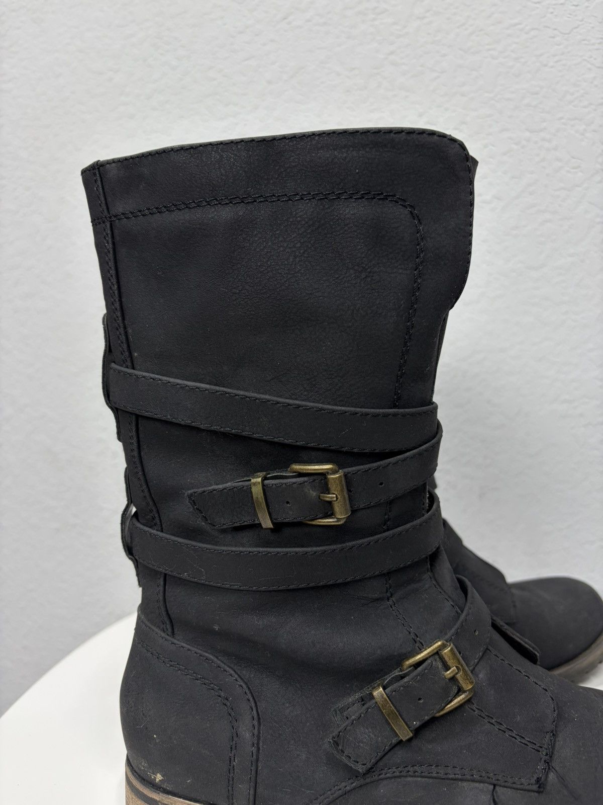 If Six Was Nine Vintage Italian AS 98 Rick Owens Style Leather Biker Boots Size US 8 / EU 41 - 9 Thumbnail