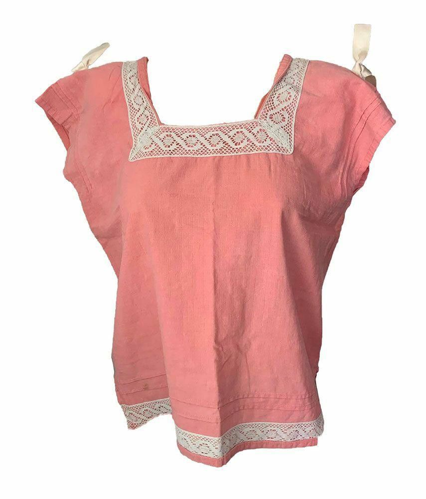 Designer Used Pink Hand Made Blouse L Size L / US 10 / IT 46 - 1 Thumbnail