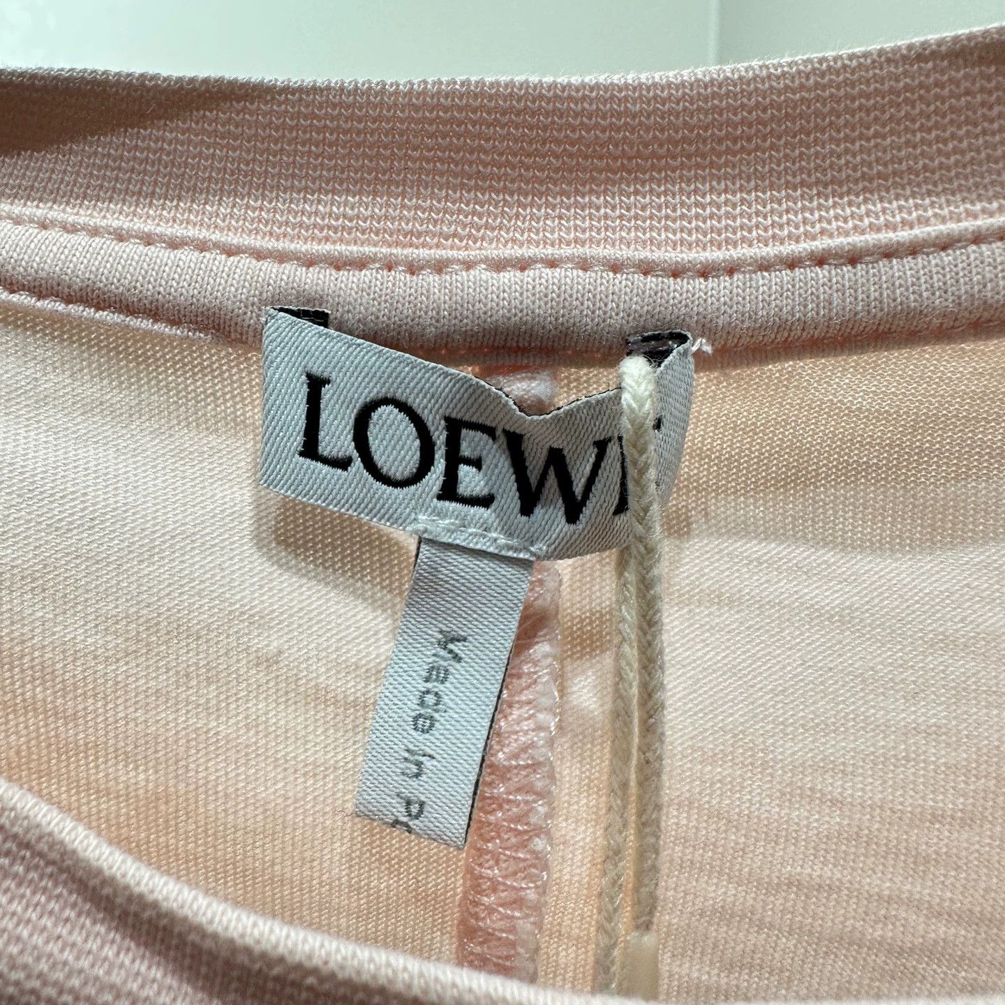 Loewe Loewe apr427 Embroidered Logo Irregular Tee S Size S / US 4 / IT 40 - 3 Thumbnail