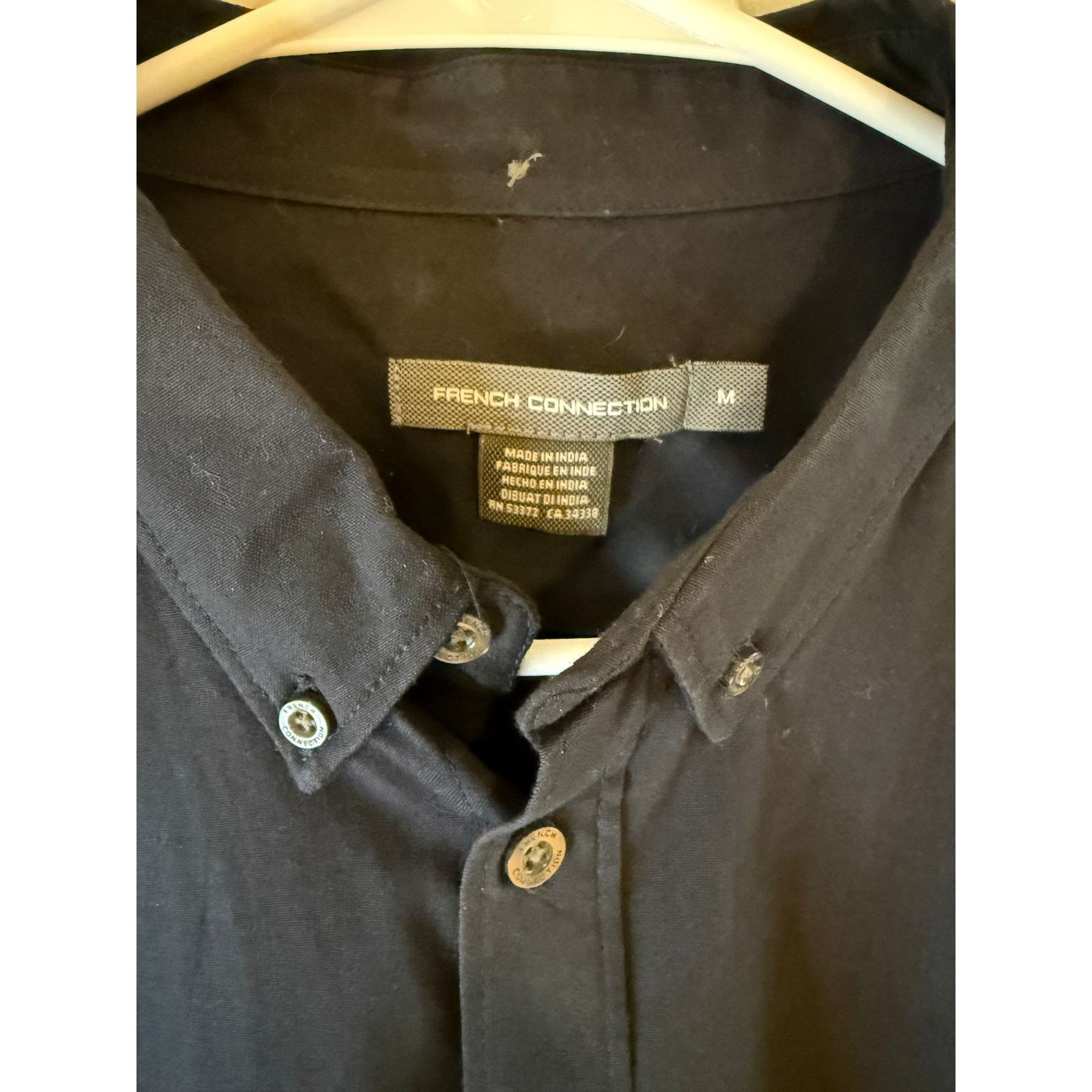 French Connection French Connection Men's Black Button Down Shirt Medium Size US M / EU 48-50 / 2 - 5 Thumbnail
