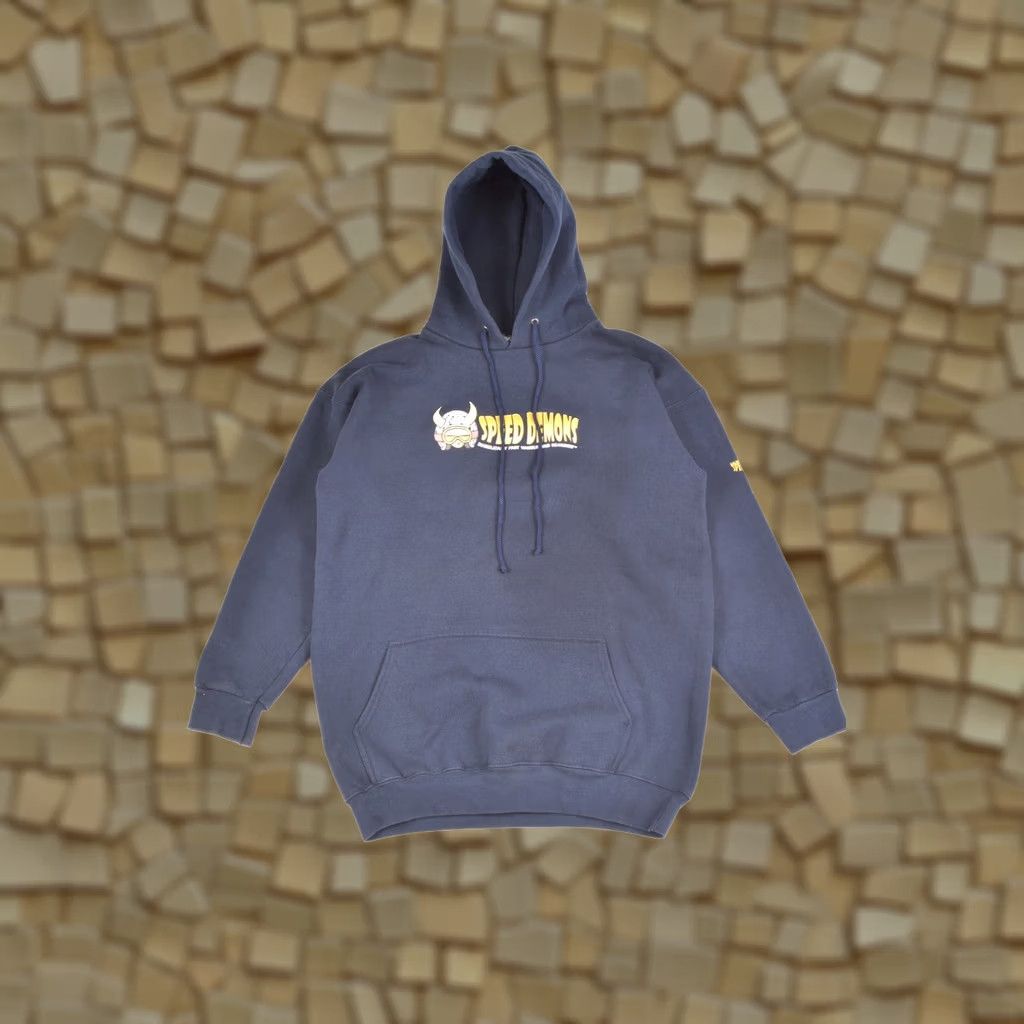 Vintage Alstyle Speed Demons Skateboards Vintage Hoodie Hoody M Blue Mens Shirt? Size US M / EU 48-50 / 2 - 1 Thumbnail