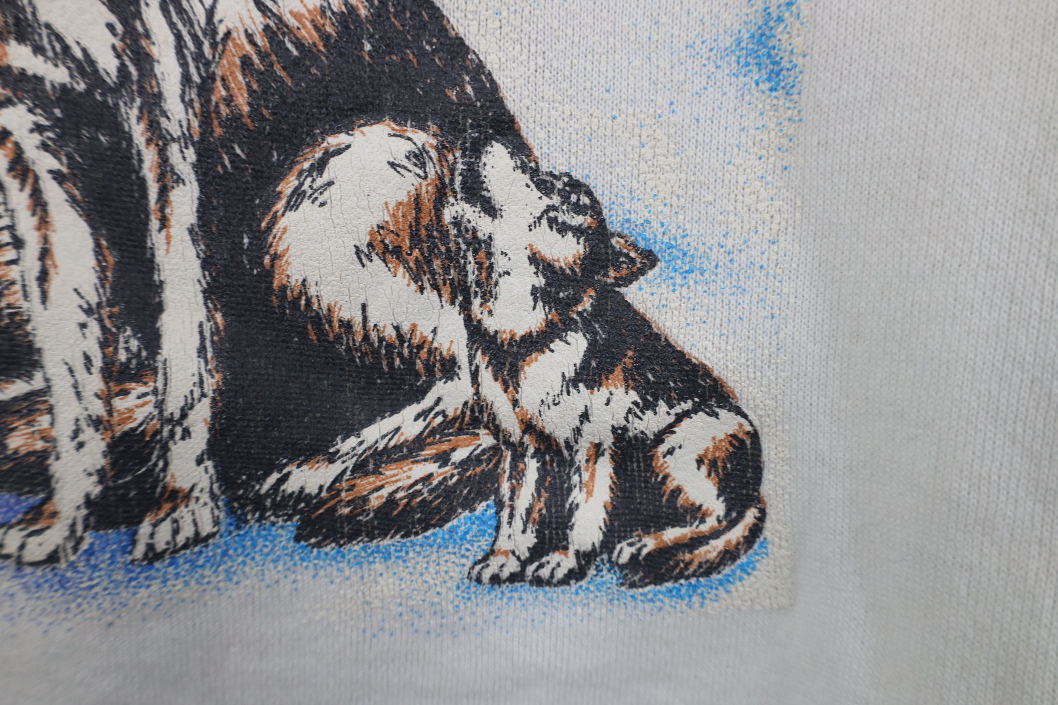 Vintage Vintage 90s Streetwear Michigan Wolf Nature Sweatshirt USA Size XL / US 12-14 / IT 48-50 - 5 Thumbnail