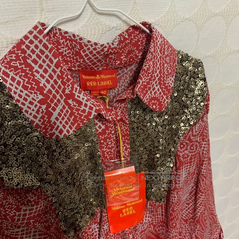 Vivienne Westwood Vivienne Westwood Sequin Patchwork Shirt Dress Size S / US 4 / IT 40 - 4 Thumbnail