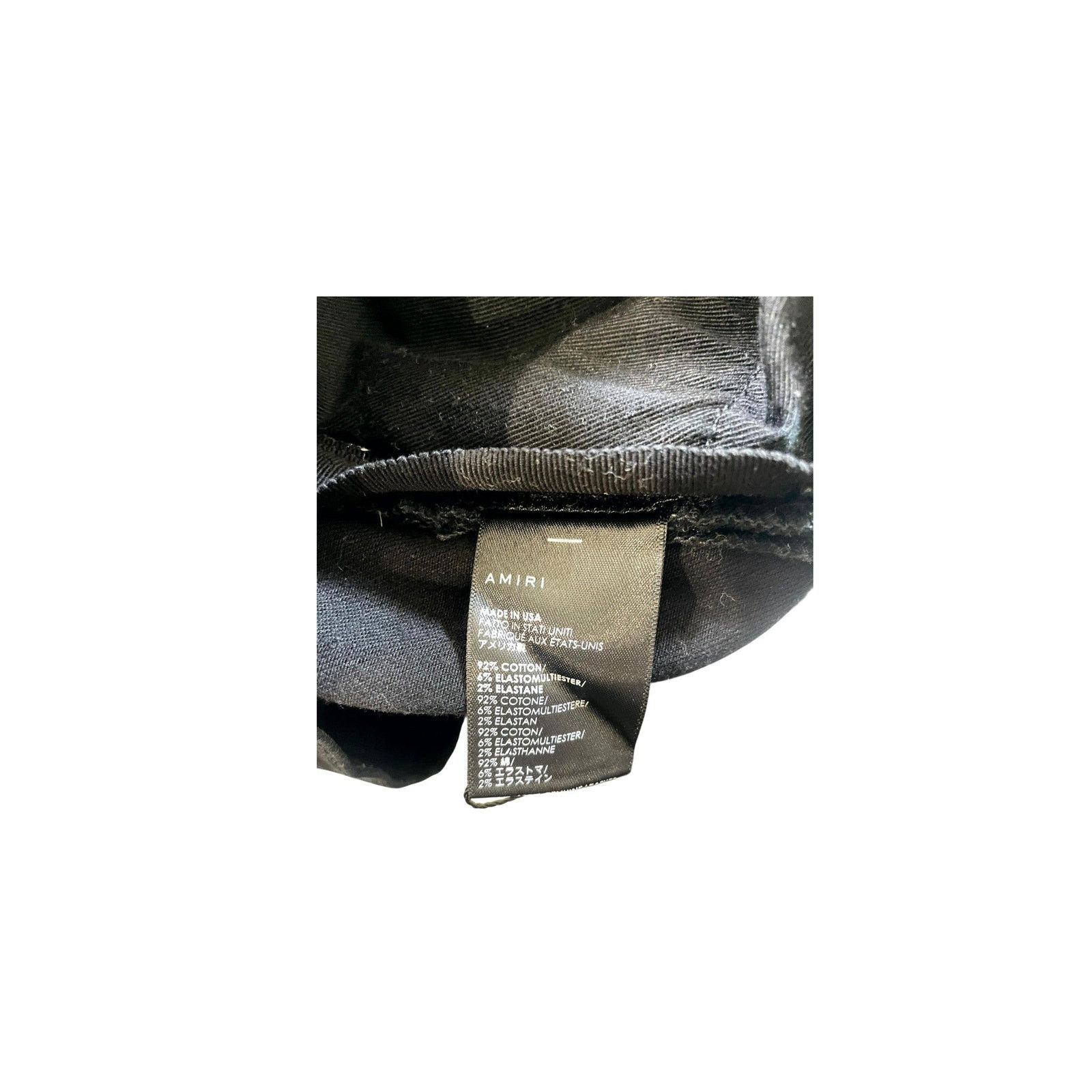 Amiri Amiri "MX1 Quilt Patch" Black Jeans Size US 33 - 6 Thumbnail