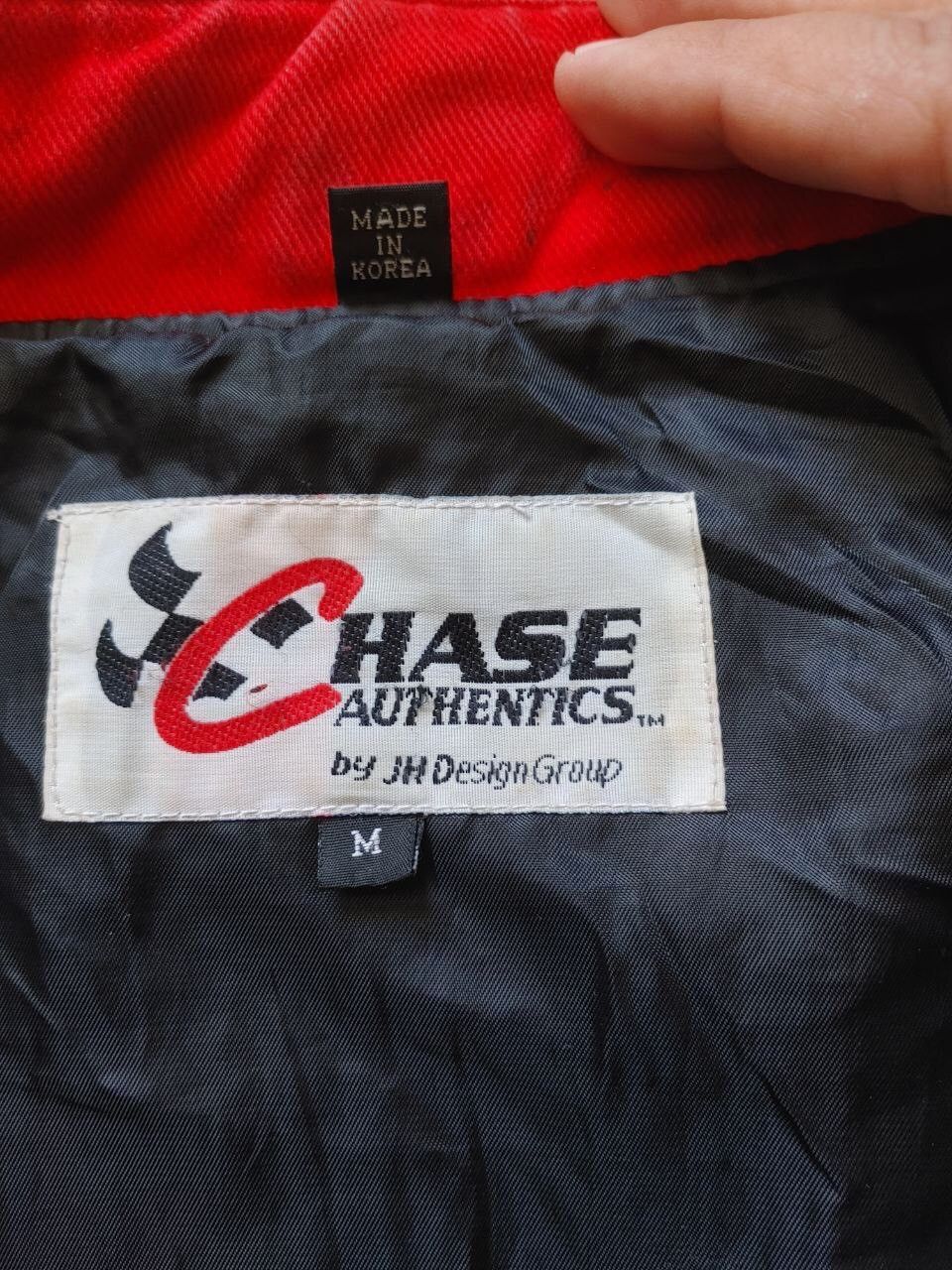 Chase Authentics Jh design Dale Earnhardt red Budweiser jacket Size US M / EU 48-50 / 2 - 9 Thumbnail