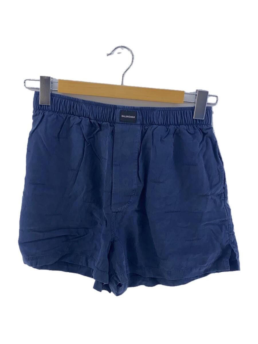 Balenciaga o1in1g1024 Pyjama Shorts in Dark Navy Size 25" / US 0 / IT 36 - 1 Thumbnail