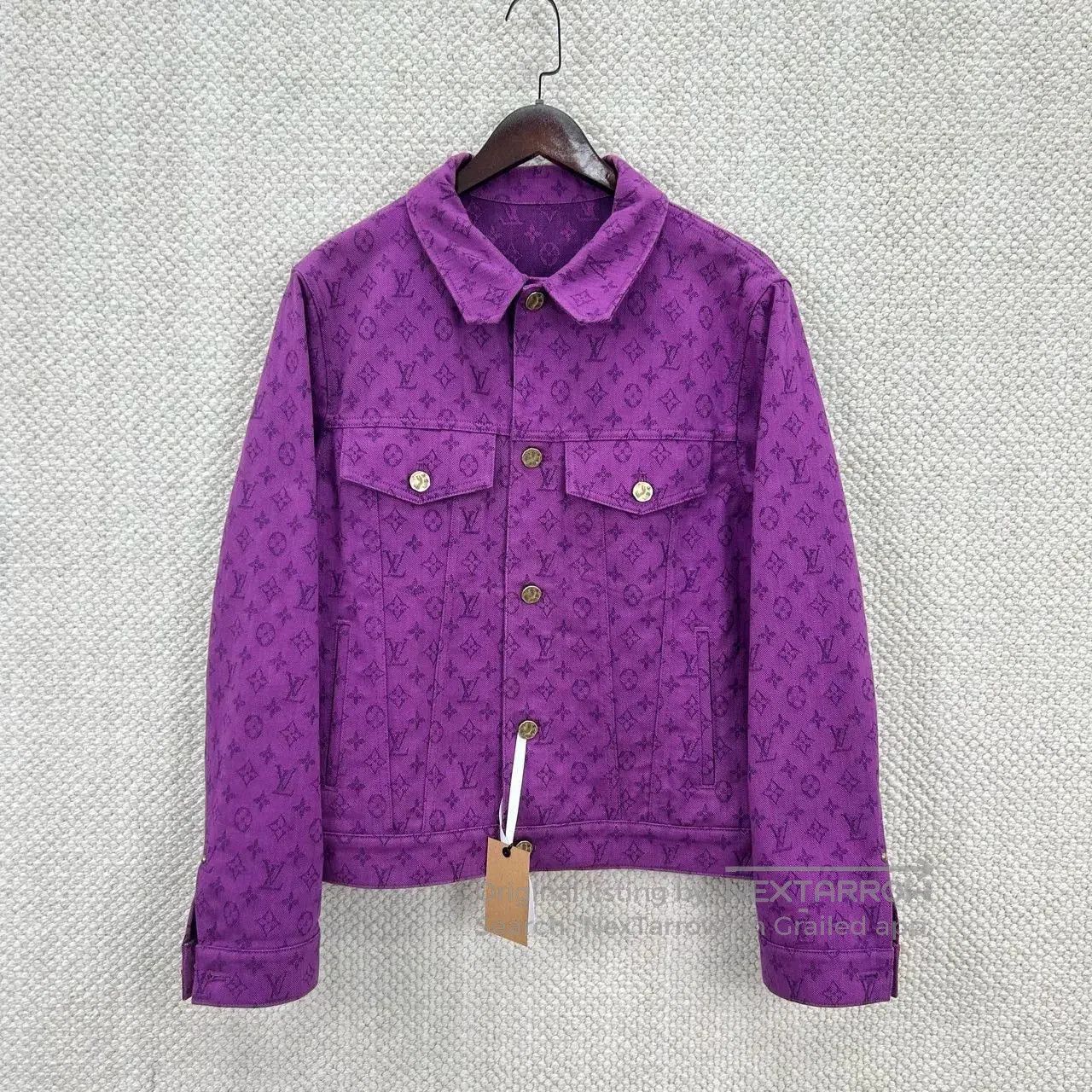 Louis Vuitton Louis Vuitton Purple Monogram Denim Jacket. Size US L / EU 52-54 / 3 - 1 Thumbnail