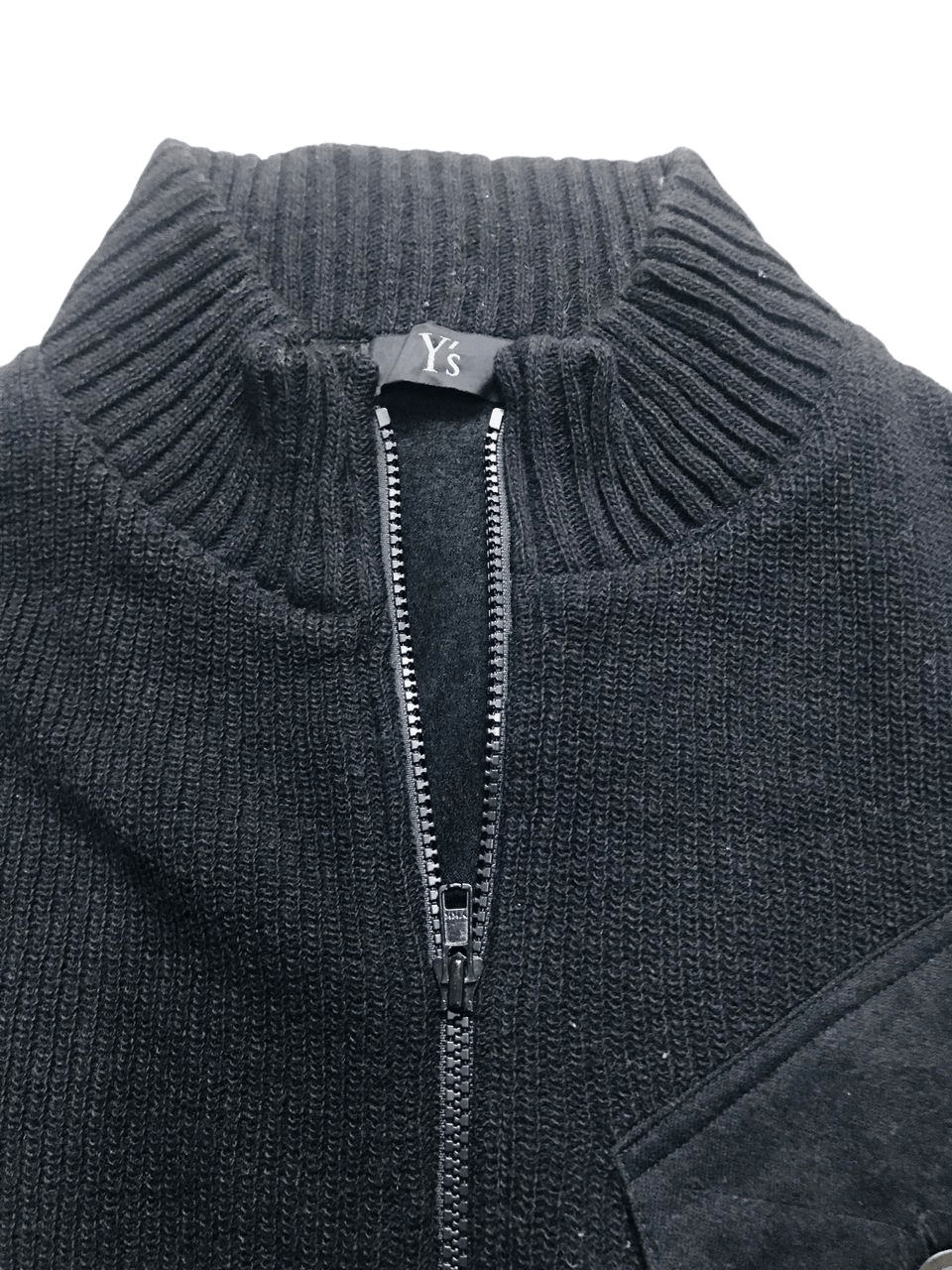 Y's × Yohji Yamamoto Y's Yohji Yamamoto Zip Up Big Left Pocket Knitwear Size US M / EU 48-50 / 2 - 5 Thumbnail