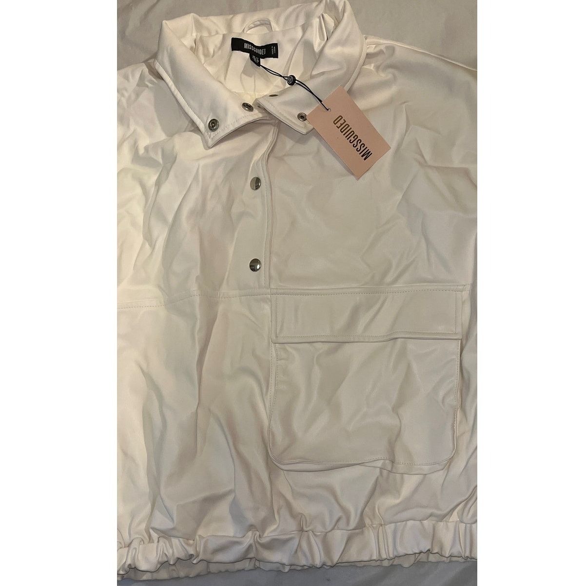 Other Missguided Windbreaker Jacket - White - Size: 8 Size M / US 6-8 / IT 42-44 - 4 Thumbnail