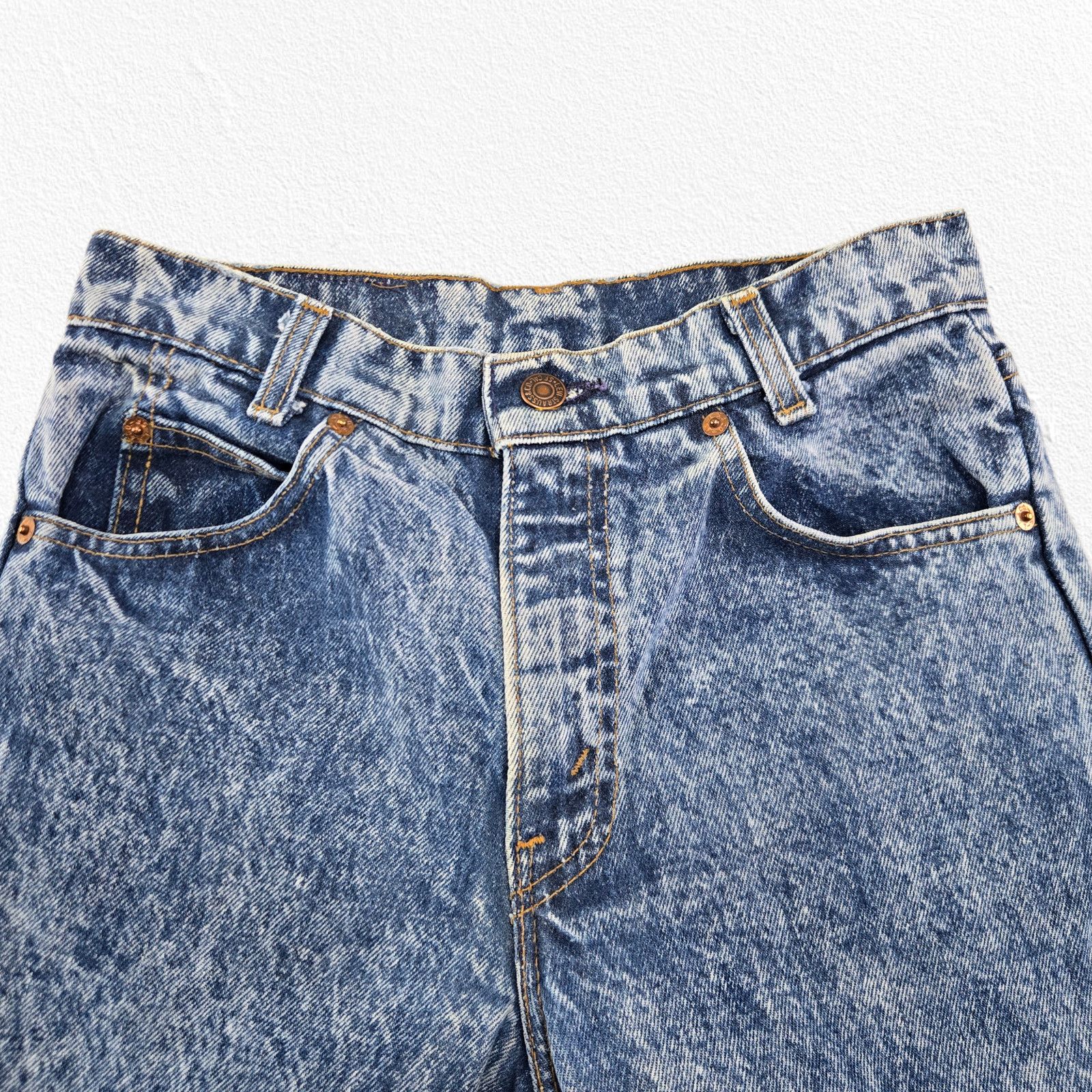 Levi's Vintage Levi’s Orange Tab Acid Wash Straight Leg Jeans W28 Size 28" / US 6 / IT 42 - 4 Thumbnail