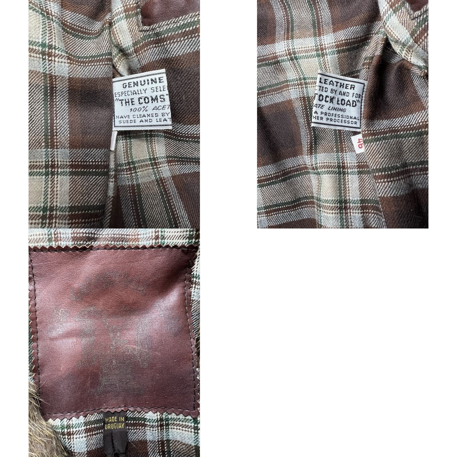 Vintage VINTAGE Redish Brown Bomber Aviator Flight Jacket 46 Leather Mens Size US S / EU 44-46 / 1 - 9 Thumbnail
