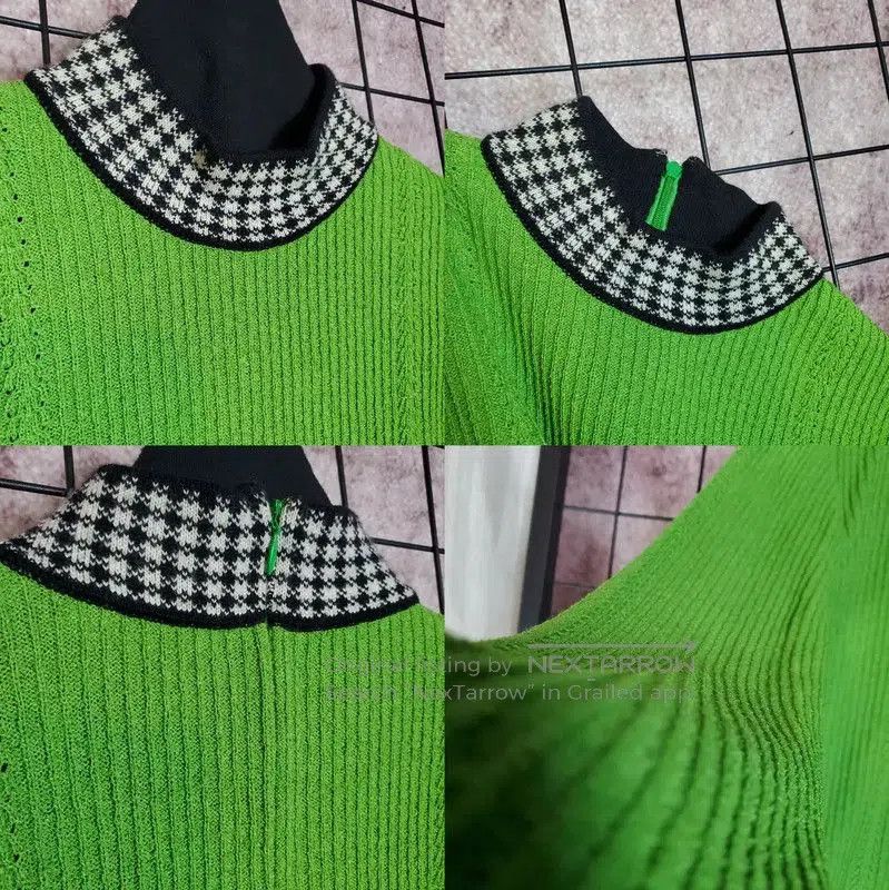 Dior Dior Green Wool-Blend Long Sleeve Top . Size M / US 6-8 / IT 42-44 - 9 Thumbnail