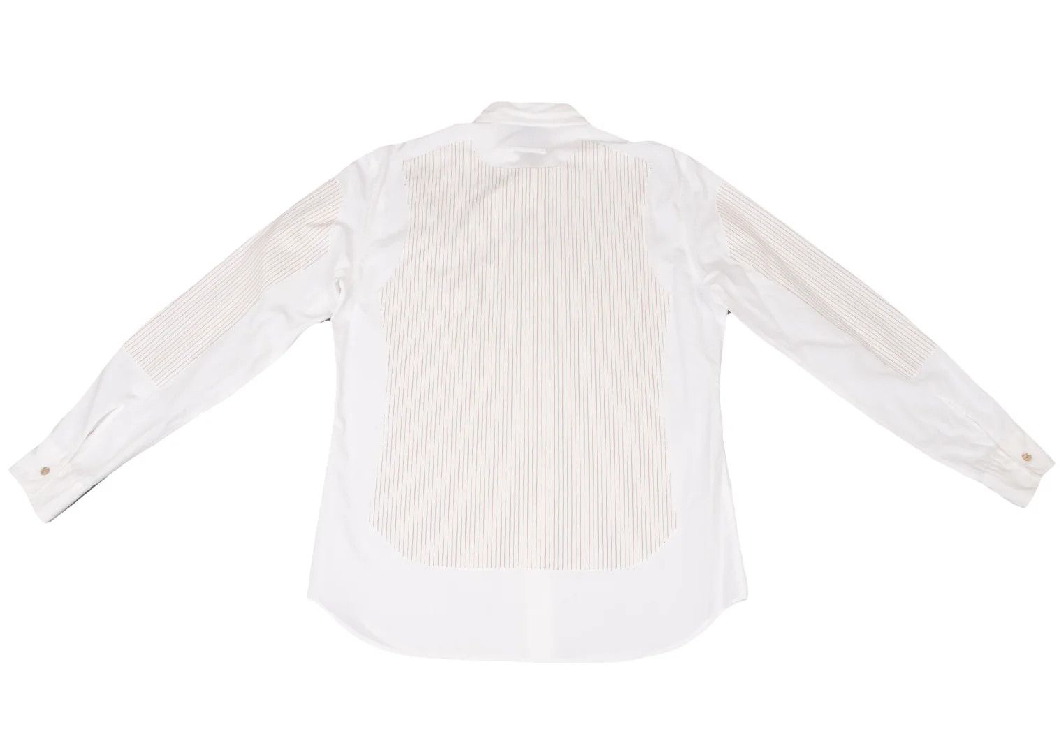 Jean Paul Gaultier Striped Panel Shirt in White, Size 48 Size US M / EU 48-50 / 2 - 13 Thumbnail