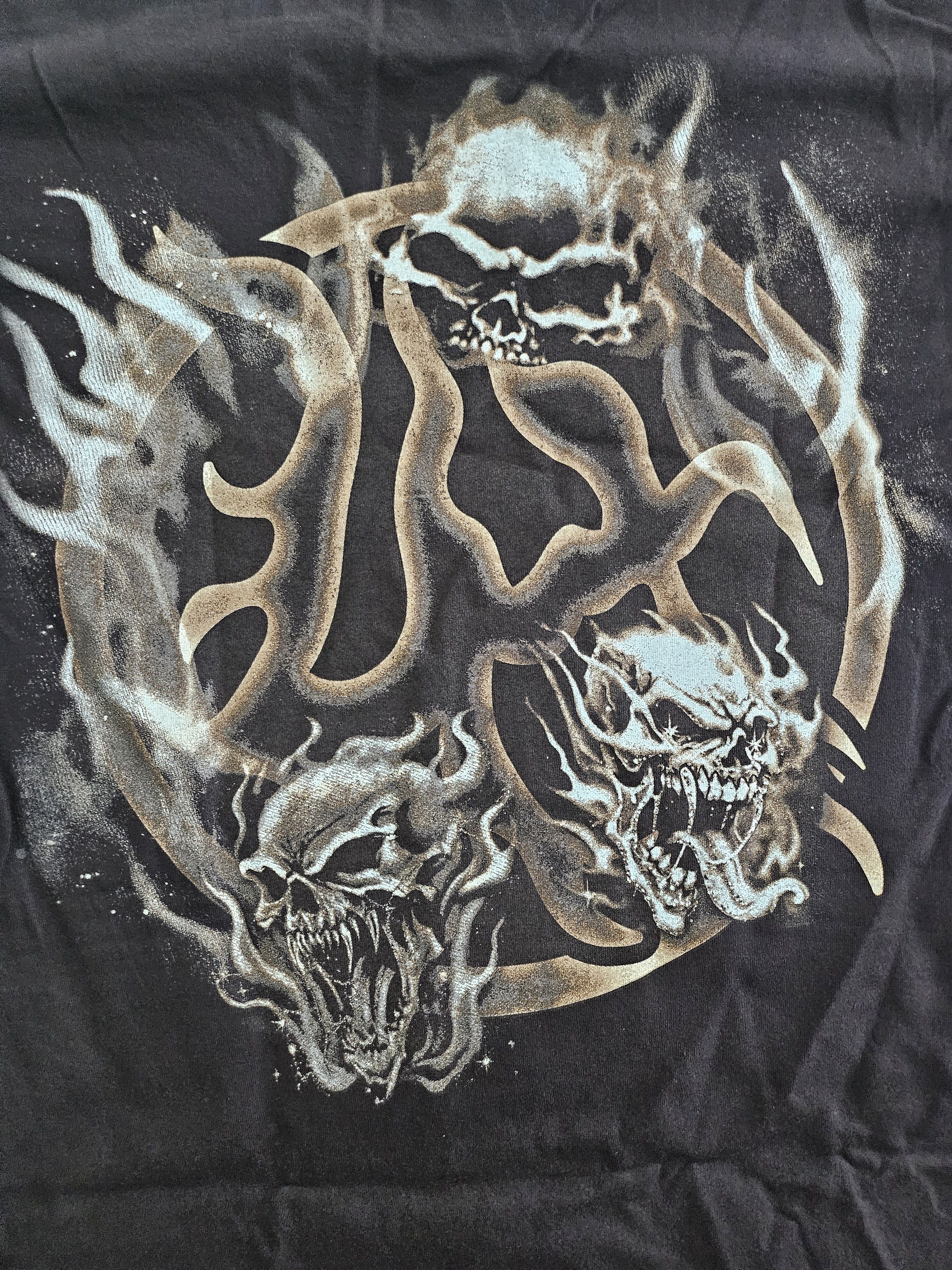 Lost hills Men's Large black skull Graphic LostHills T-Shirt Size US L / EU 52-54 / 3 - 2 Thumbnail