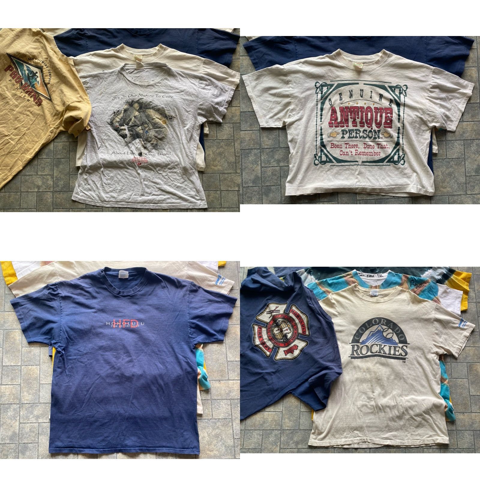 Vintage VINTAGE XL Shirt Lot Of 17 Rockies Oregon Carnival VJ Day Sun USA Steelers VTG Size US XL / EU 56 / 4 - 8 Thumbnail