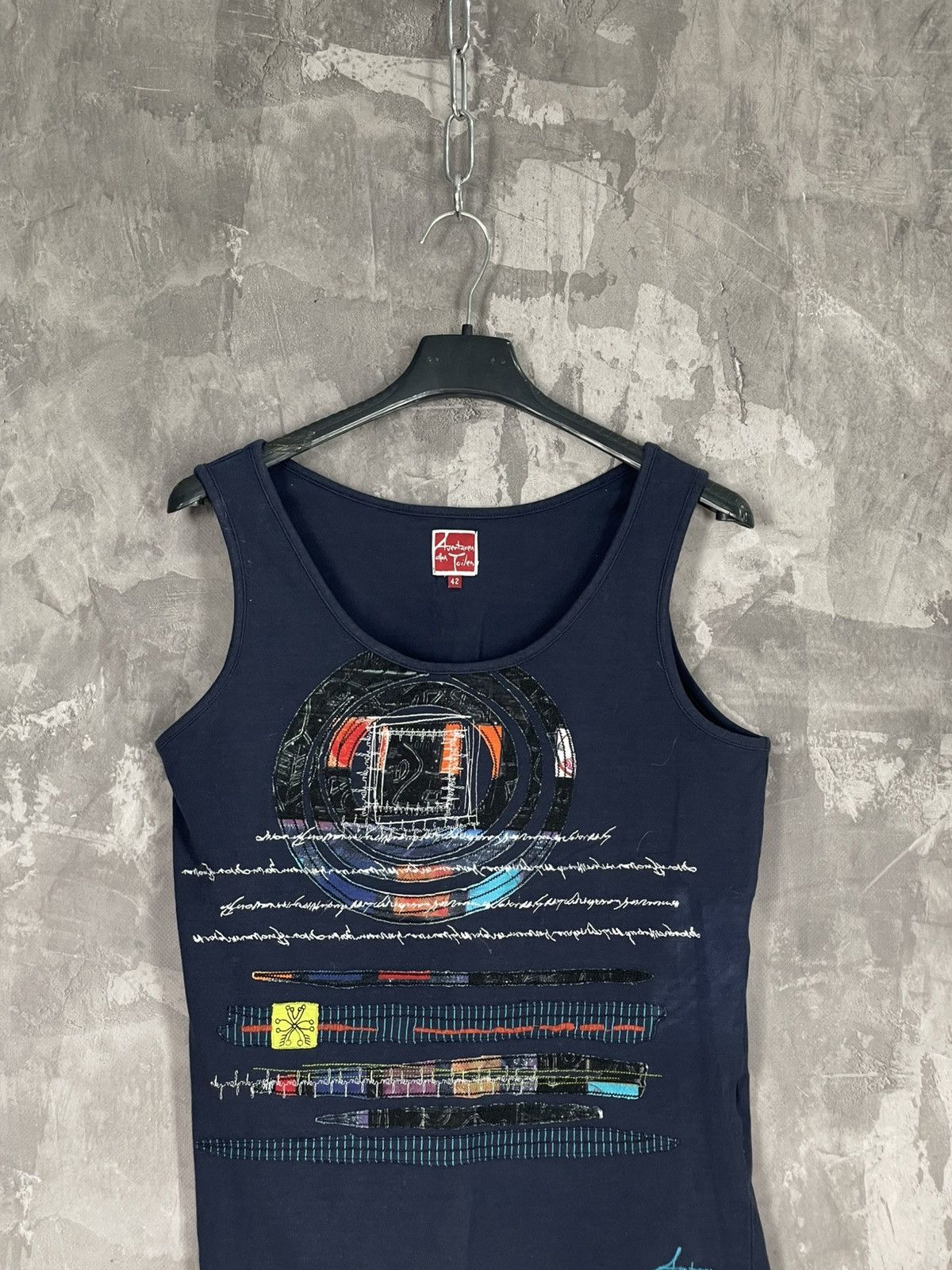 Japanese Brand Avantures Des Toiles Y2K Rare Big Print Logo Tank Top Size M / US 6-8 / IT 42-44 - 2 Thumbnail