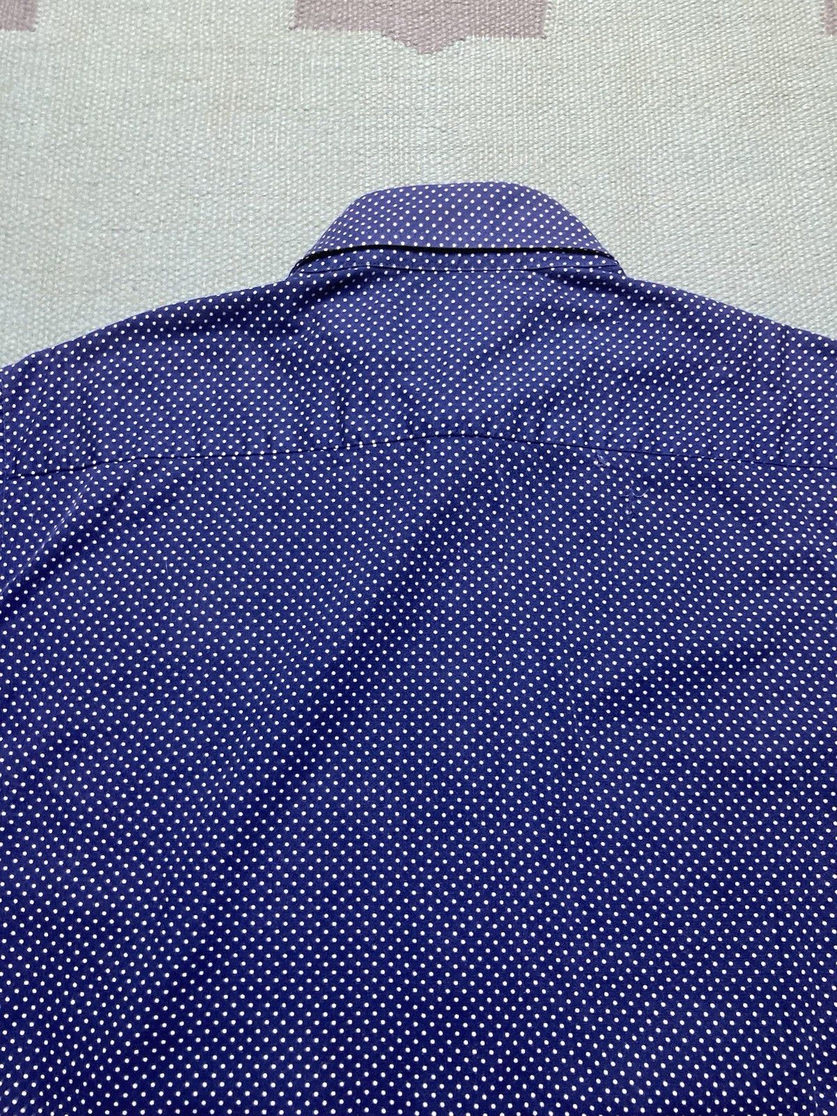 Vintage Vintage 1970s button shirt polka dot indigo blue Enro medium Size US M / EU 48-50 / 2 - 7 Thumbnail