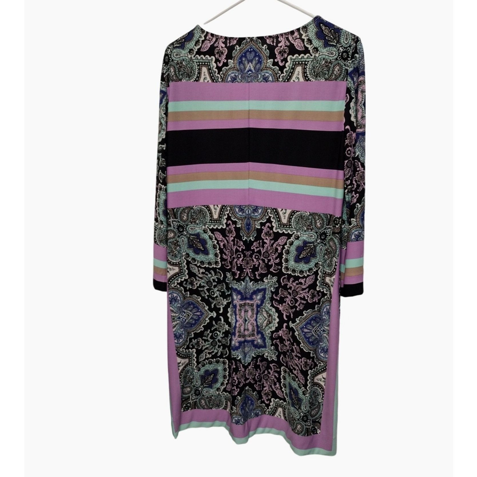 Donna Morgan Donna Morgan Womens Size 10 Multicolor Paisley Print Tunic D Size L / US 10 / IT 46 - 2 Thumbnail