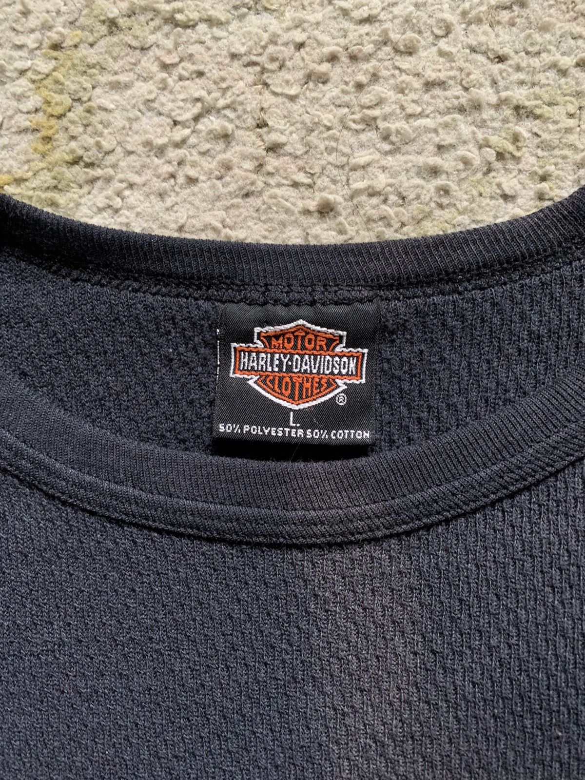 Harley Davidson × Vintage Vintage 1993 Harley Davidson Flames Thermal Longsleeve Size US L / EU 52-54 / 3 - 5 Thumbnail