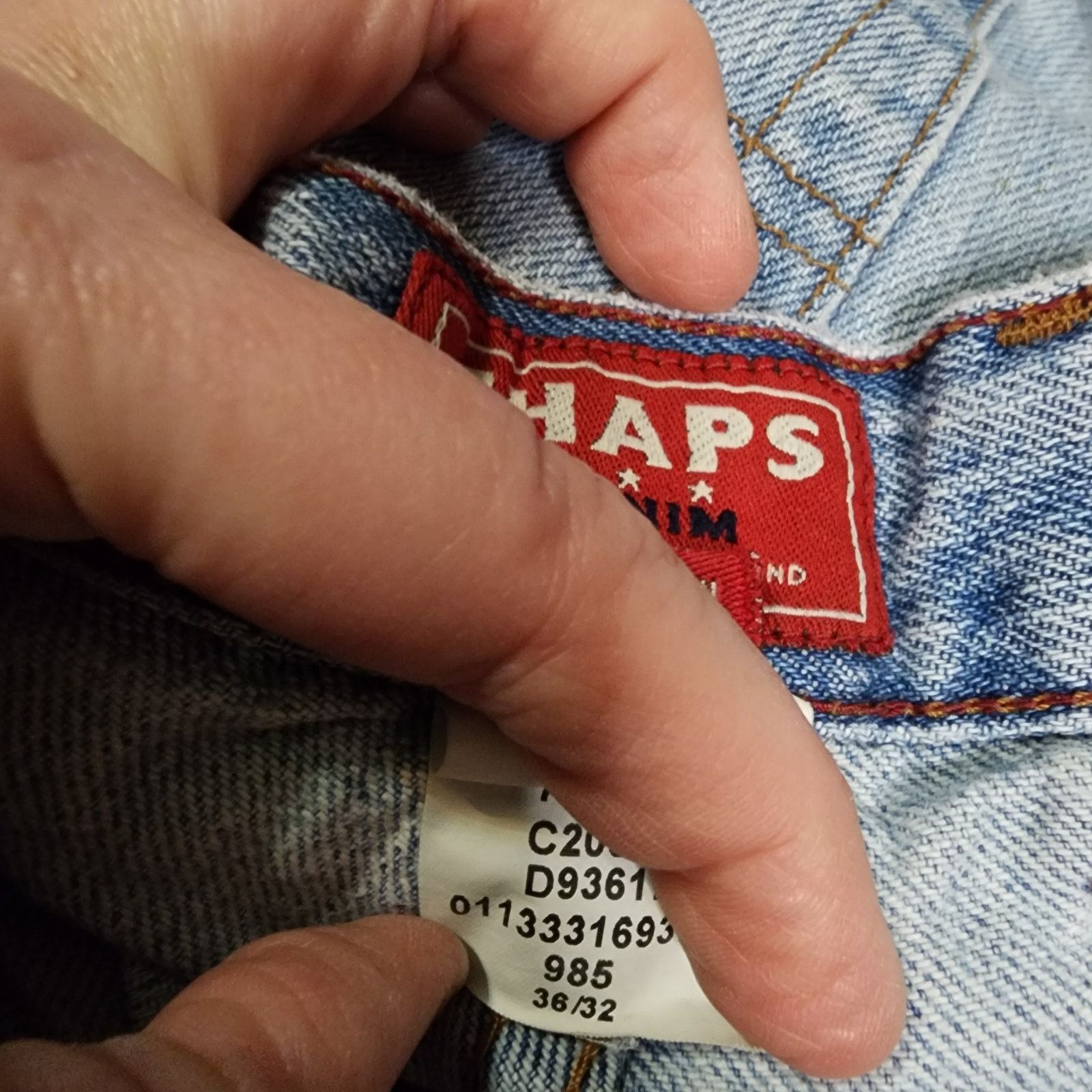 Chaps Chaps men denim jeans size 36x32 preowned excellent 2310 Size US 36 / EU 52 - 5 Thumbnail