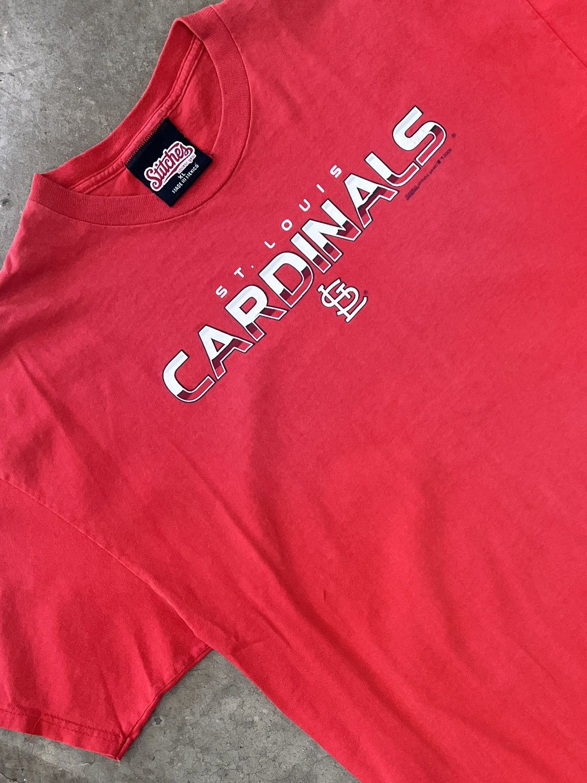 MLB Vintage MLB 2006 St Louis Cardinals Baseball Stitches Tee XL Size US XL / EU 56 / 4 - 1 Thumbnail