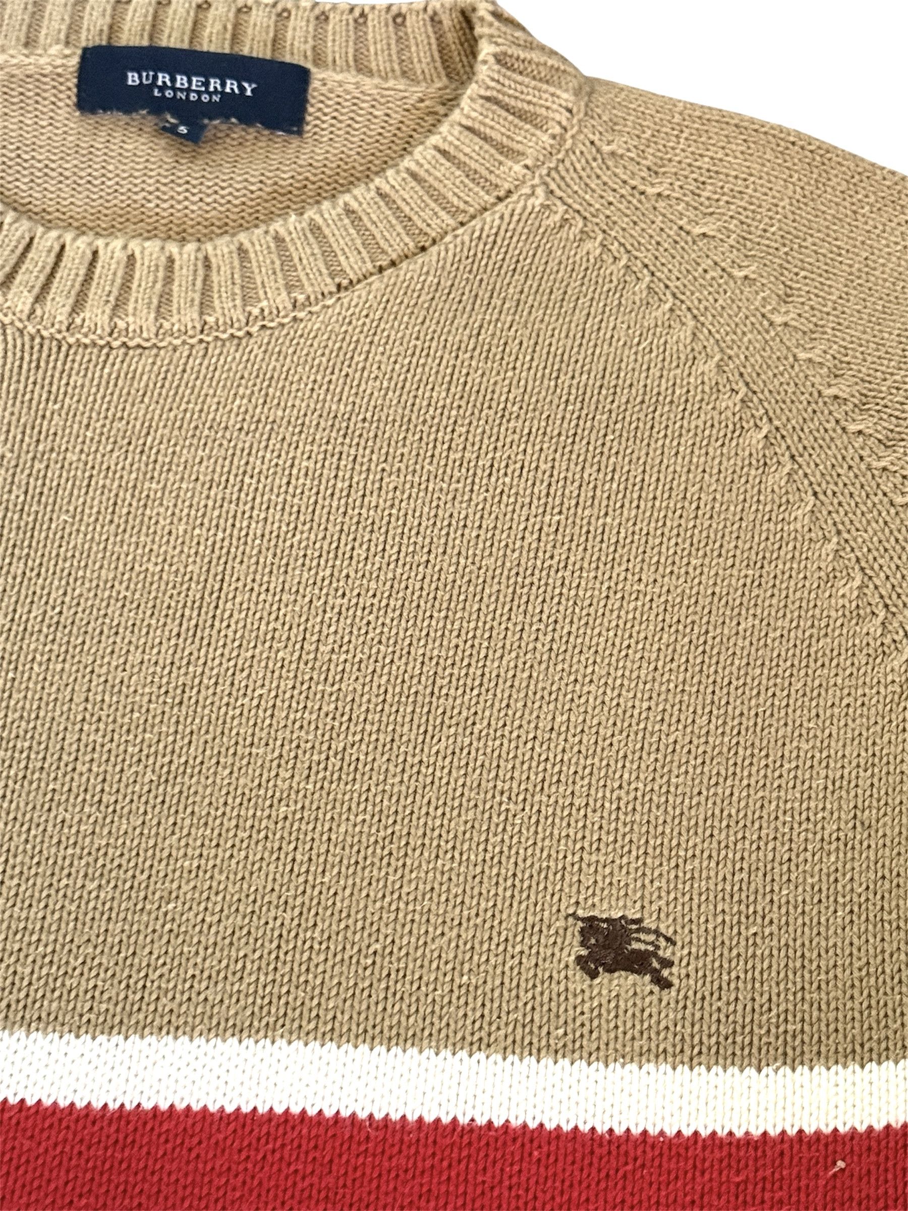 Burberry Burberry rare sweater jumper cotton size L camel Size US L / EU 52-54 / 3 - 6 Thumbnail