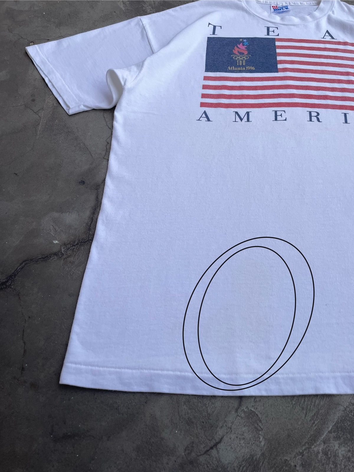 USA Olympics 1996 Olympics Atlanta, Vintage Single Stitch T-Shirt Size US XL / EU 56 / 4 - 8 Thumbnail