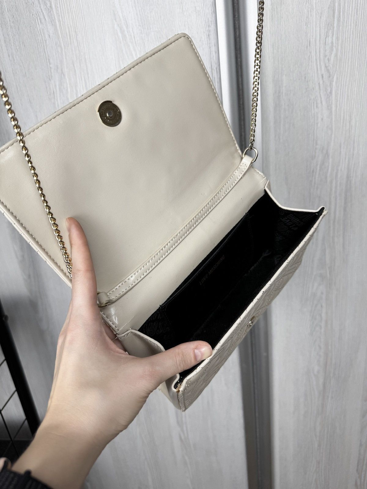 Love Moschino Love Moschino beige clutch shoulder bag faux leather Size ONE SIZE - 13 Thumbnail