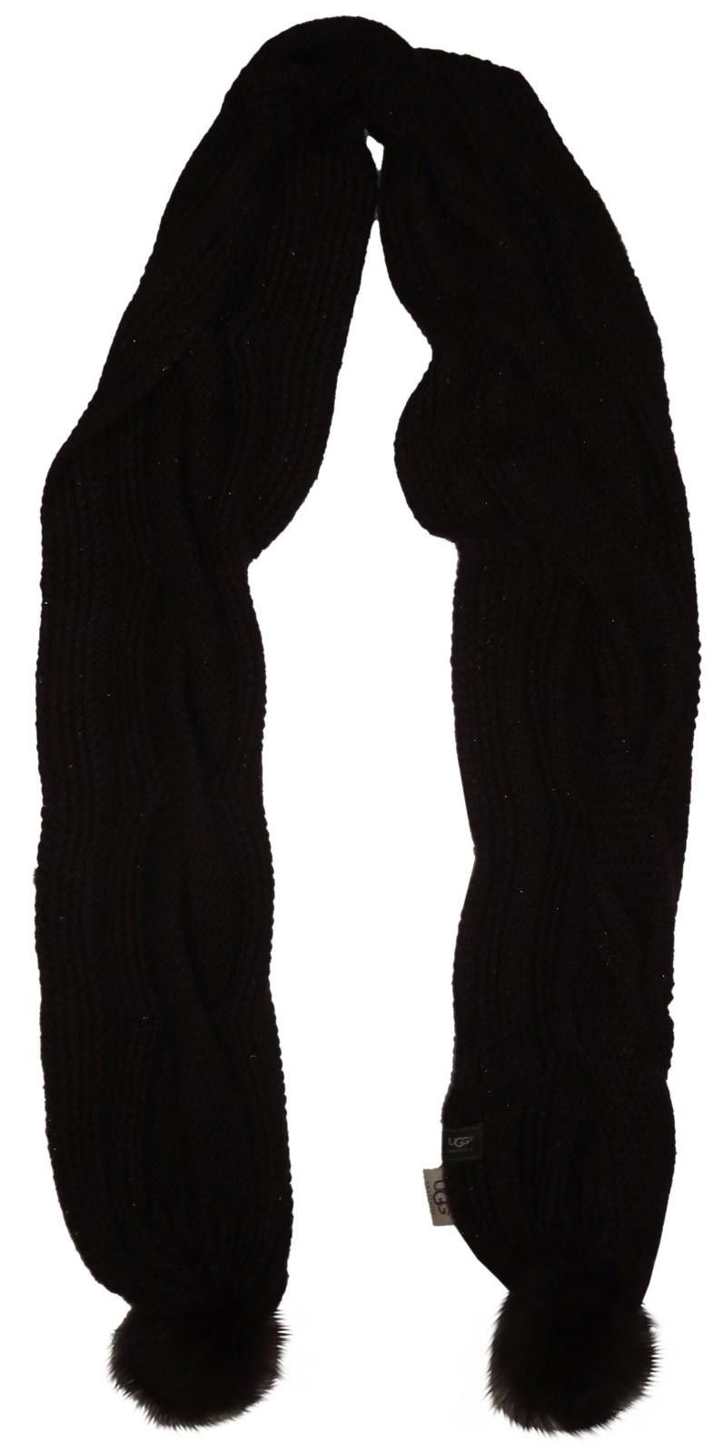 Other UGG Australia Womens Wool Blend Cable Knit Pom Scarf NWT Size ONE SIZE - 1 Thumbnail