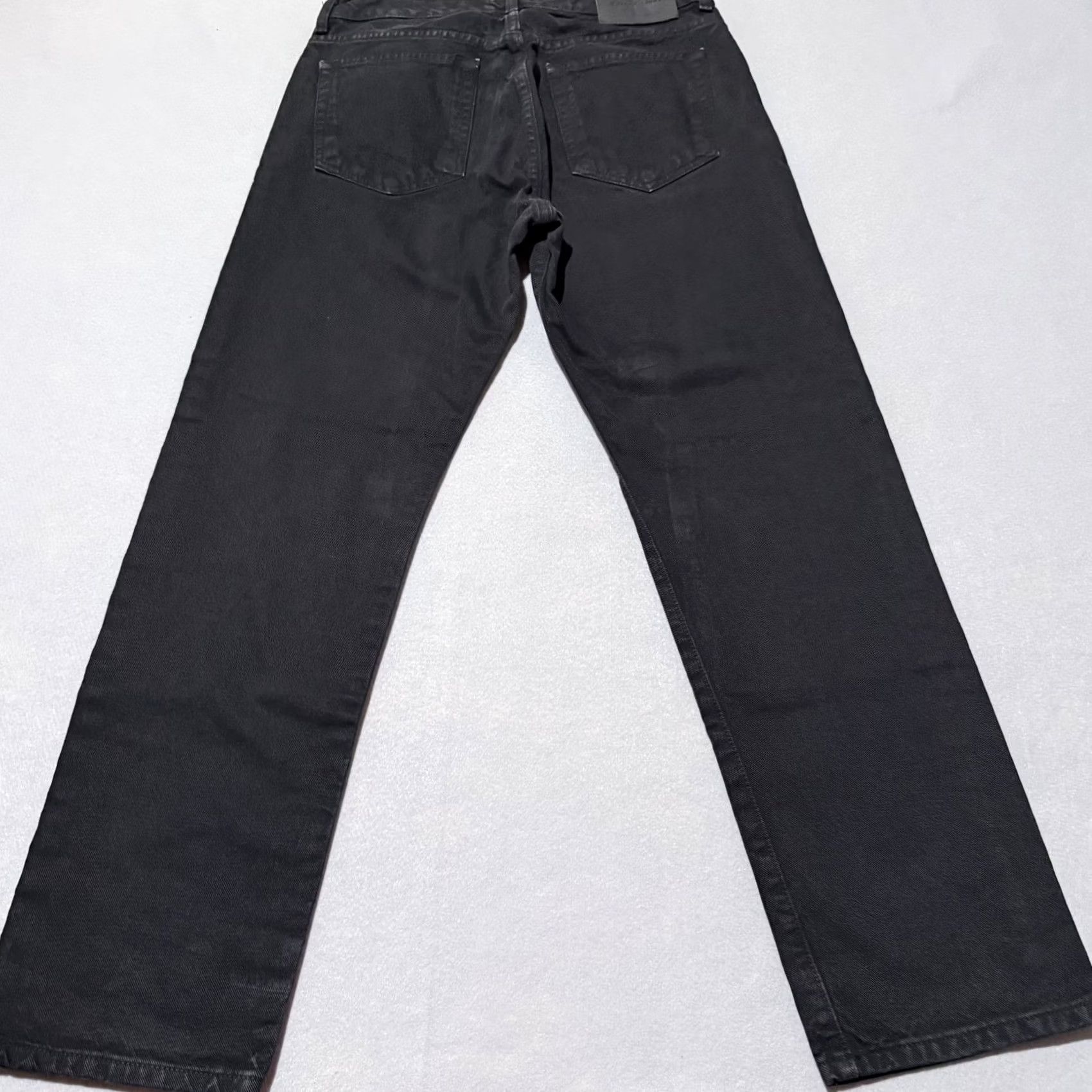 Denime Calvin Klien Jeans Women's Black Denim Pockets High-Rise Classic Straight - 11 Size 32" / US 10 / IT 46 - 2 Thumbnail