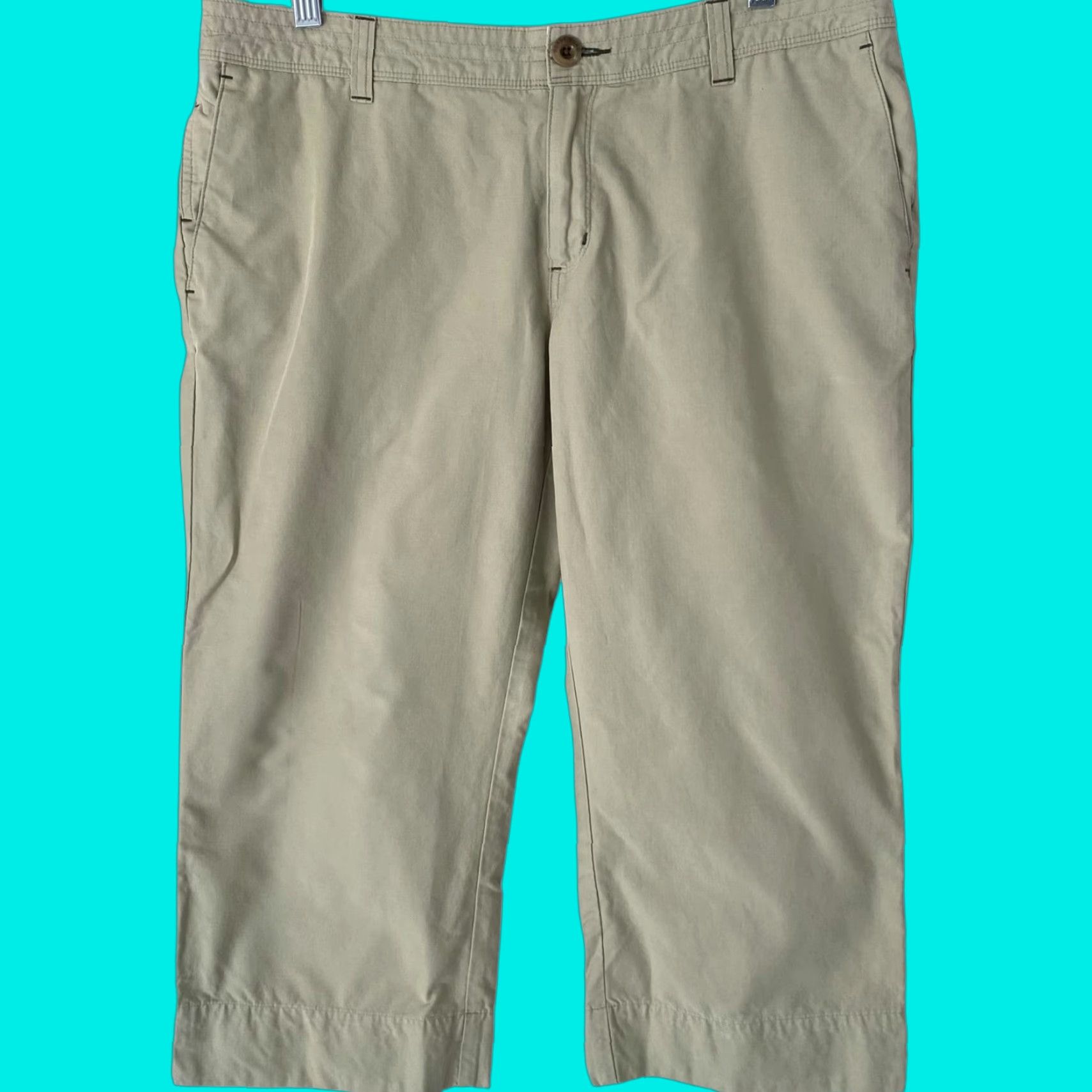 Vintage Horny Toad Cropped Hiking Capri Pants Green Womens Size 10 Relaxed Fit Low-Rise Cropped Pants Womens Green 10 Crew? Size 32" / US 10 / IT 46 - 1 Thumbnail