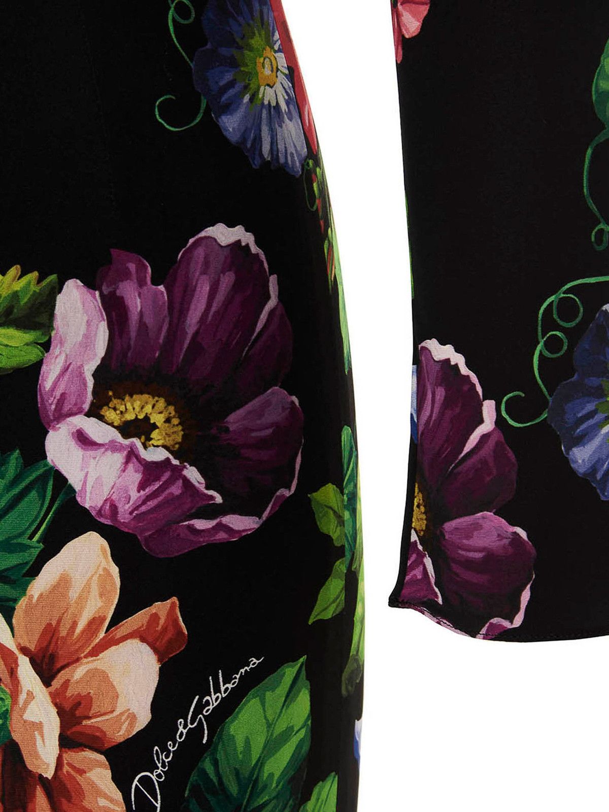 Dolce & Gabbana o1y0825 Midi Dress in Multicolor Size XS / US 0-2 / IT 36-38 - 4 Thumbnail