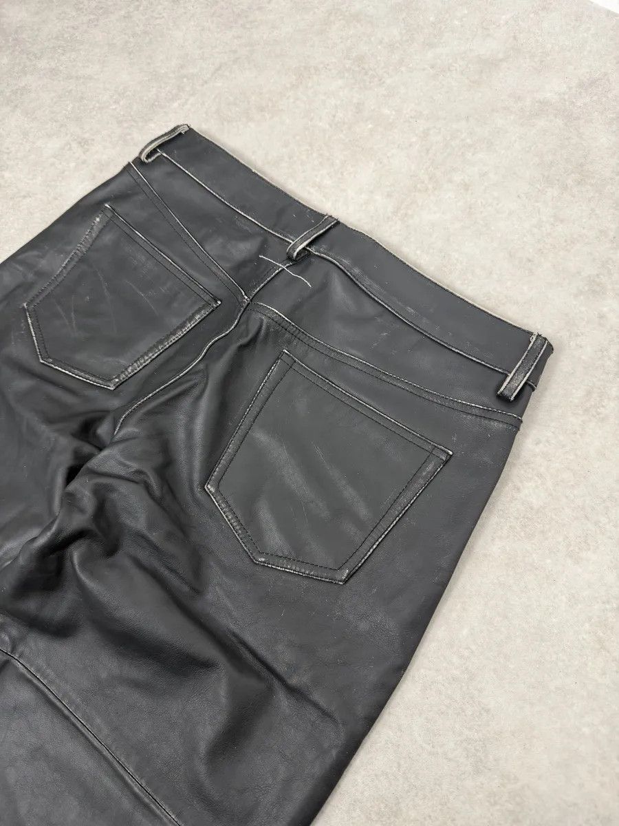 Maison Margiela AW2023 Maison Margiela Black Leather Biker Pants Size US 32 / EU 48 - 6 Thumbnail