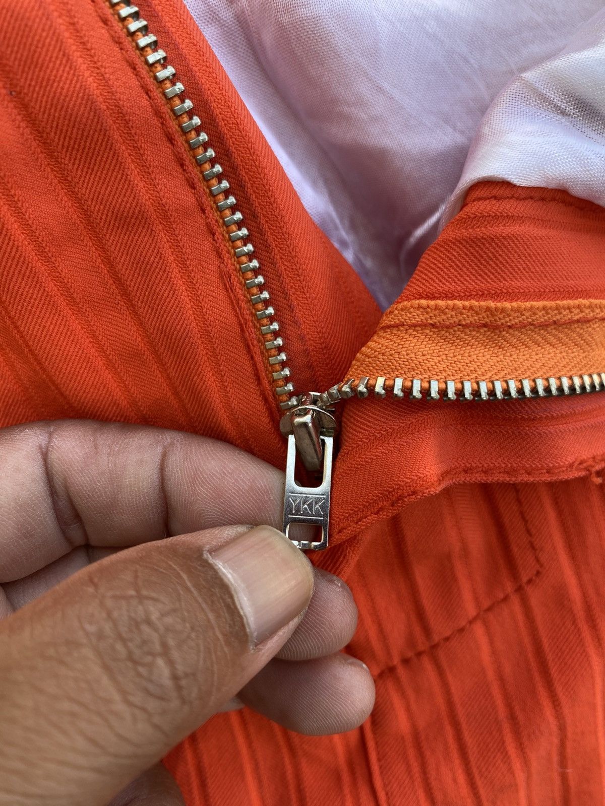 Versace Rare Vintage Versace Orange Mini Skirt Size 23" - 15 Thumbnail