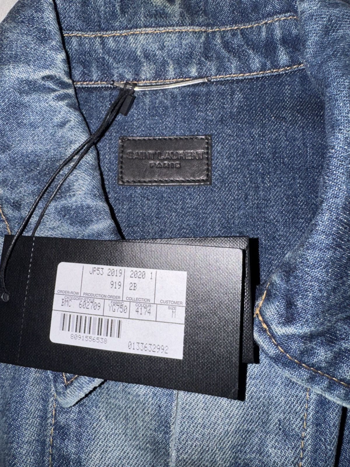 Saint Laurent Paris NWT Saint Laurent Destroyed Denim Jacket Size US M / EU 48-50 / 2 - 5 Thumbnail