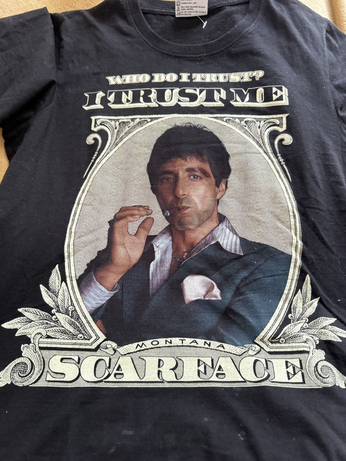 Vintage RARE SCARFACE AL PACINO MOVIE VINTAGE TEE SHIRT Size US M / EU 48-50 / 2 - 3 Thumbnail