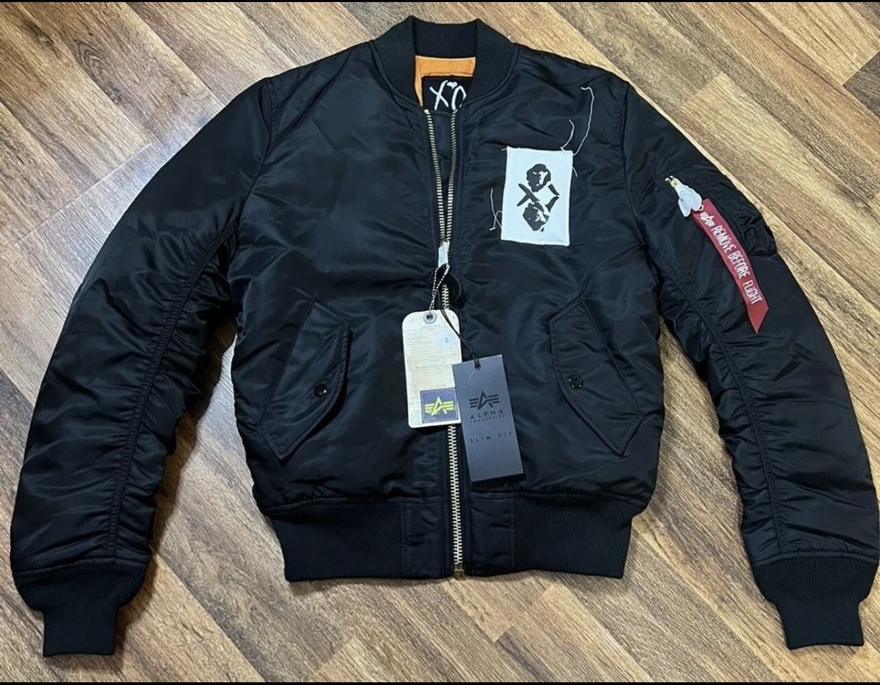 Image of Alpha Industries x The Weeknd Bomber Jacket Size Small Deadstock in Black, Men's