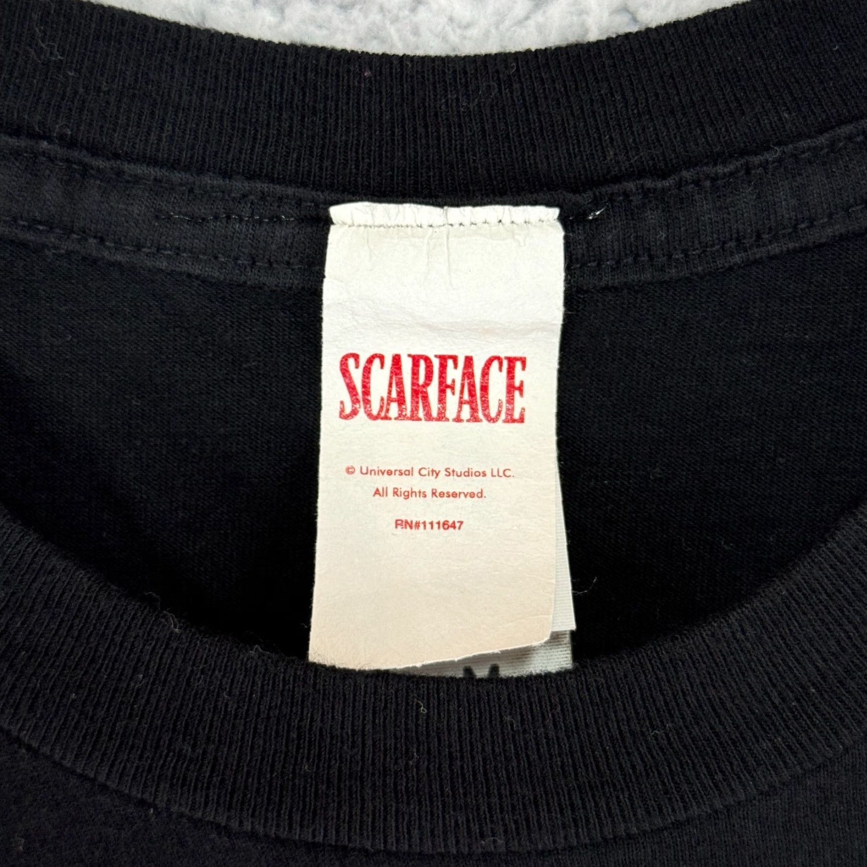 Vintage VINTAGE Scarface Tony Montana Universal City Studios T Shirt Mens Size M Black Crew Neck Short Sleeve Graphic Print 80s 90s Size US M / EU 48-50 / 2 - 3 Thumbnail