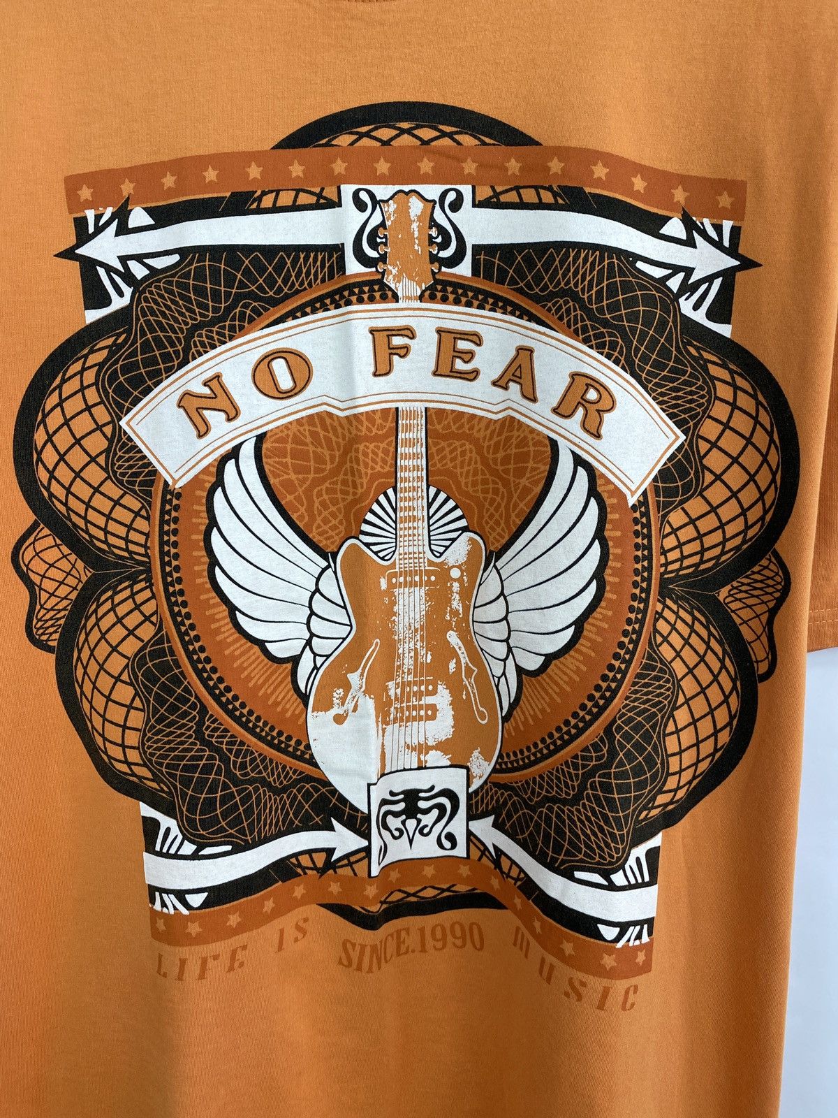 No Fear 🔥💀 Vintage No Fear Life is Music T-Shirt Rare Retro Hype Y2K Size US XL / EU 56 / 4 - 4 Thumbnail