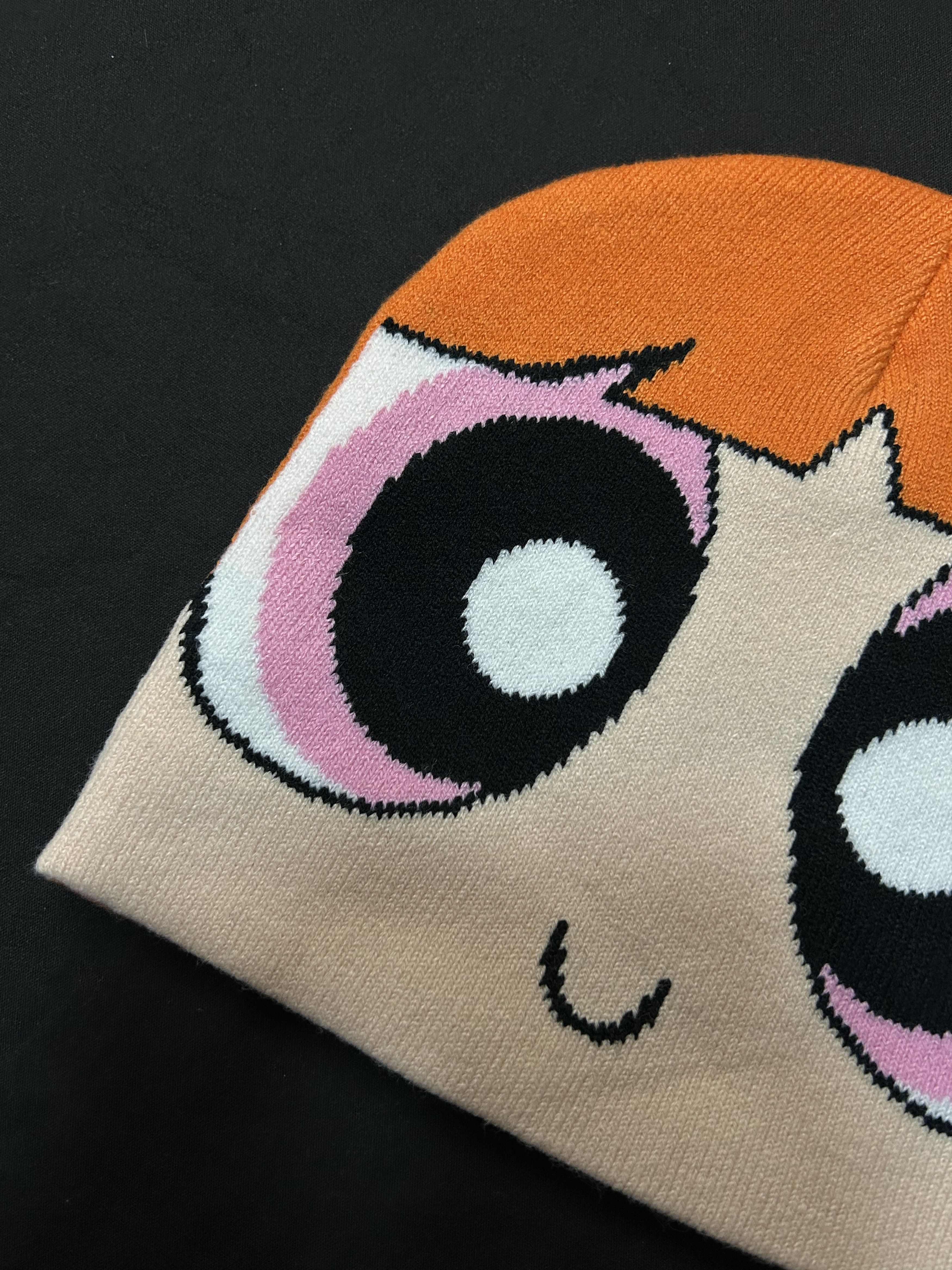 Japanese Brand Powerpuff Girls Blossom Graphic No Cuff Knit Beanie OS Size ONE SIZE - 2 Thumbnail