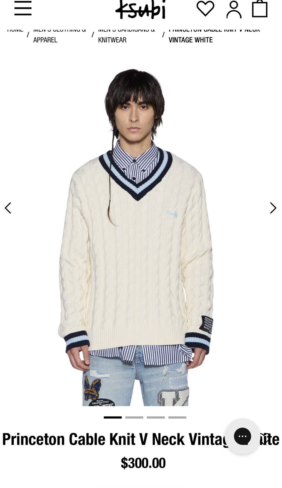 Ksubi Princeton Cable knit Size US M / EU 48-50 / 2 - 1 Thumbnail