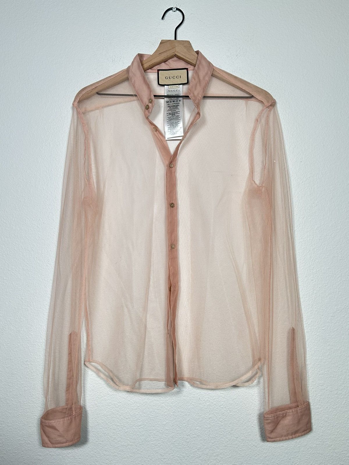 Gucci Sheer Elegance Mesh Button Up Size M / US 6-8 / IT 42-44 - 1 Thumbnail